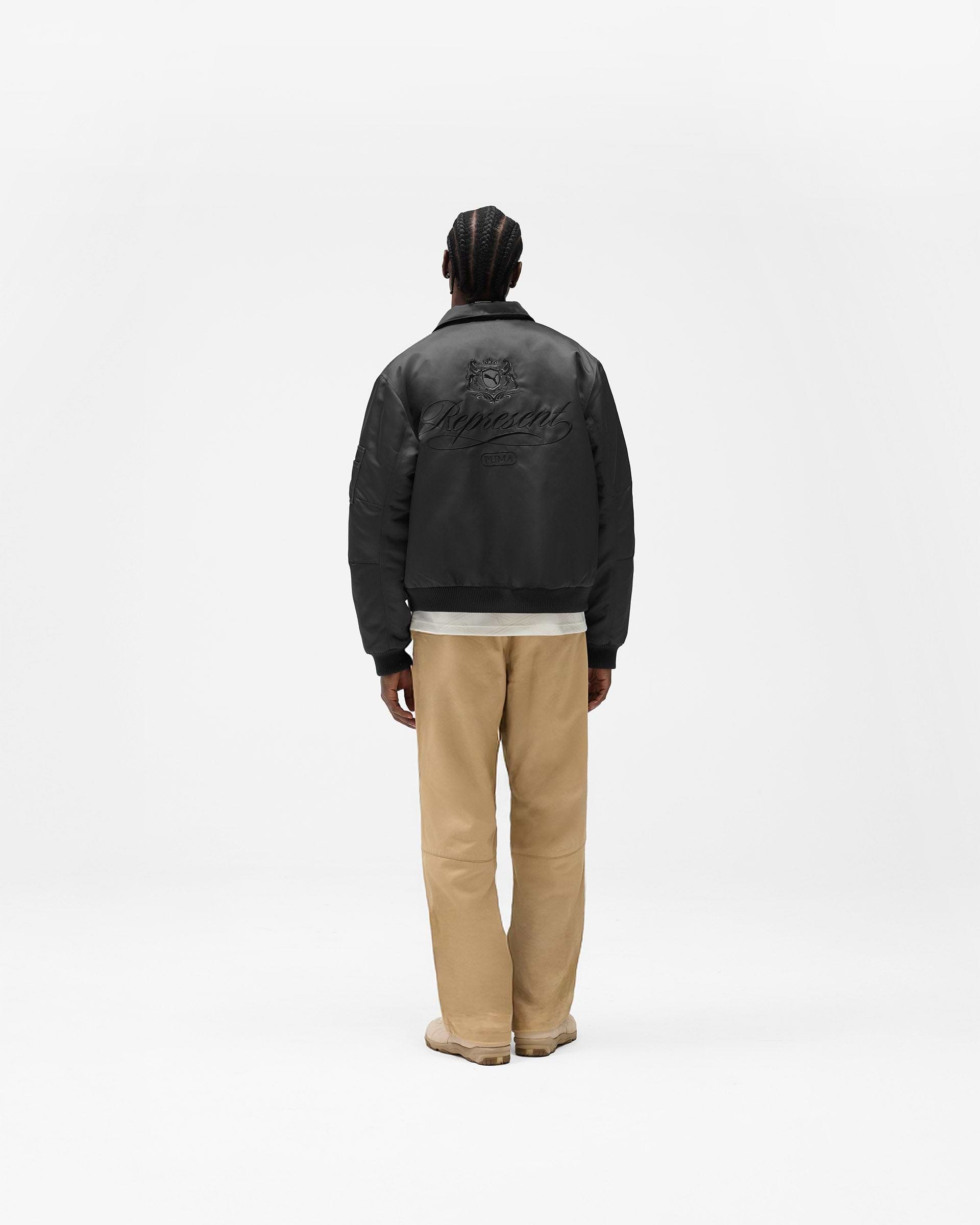 Represent X Puma Bomber - Dark Grey