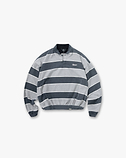 California Striped Henley Sweater