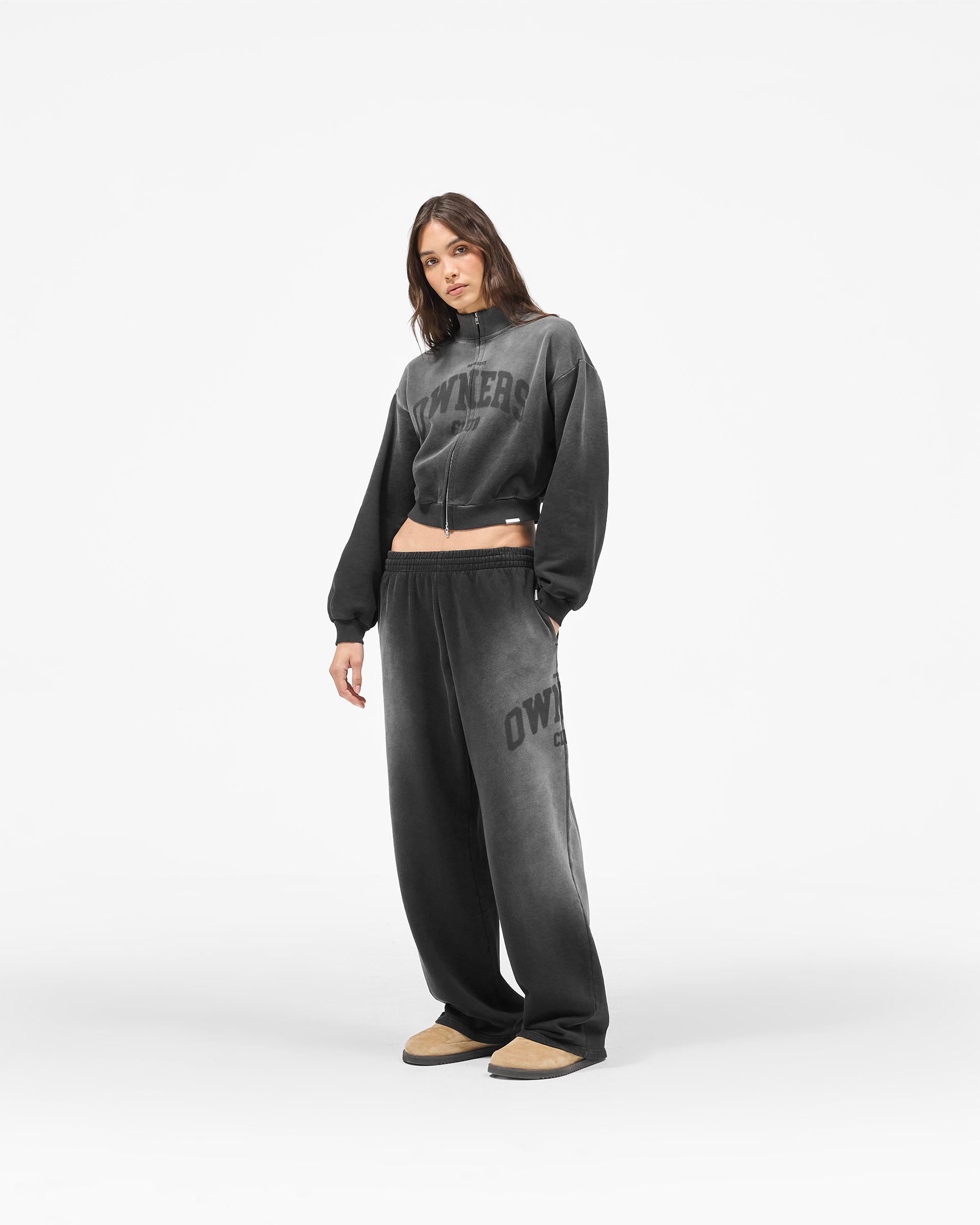 Represent Owners Club Jersey Track Jacket - Weathered Black