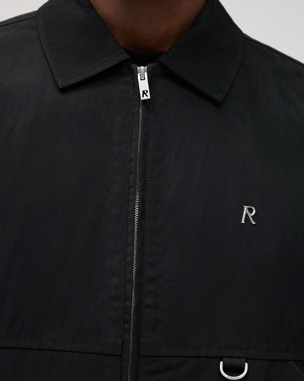 ブルゾン REPRESENT OVERSHIRT XS Jet Black Nylon Overshirt | Jackets & Outwear | REPRESENT