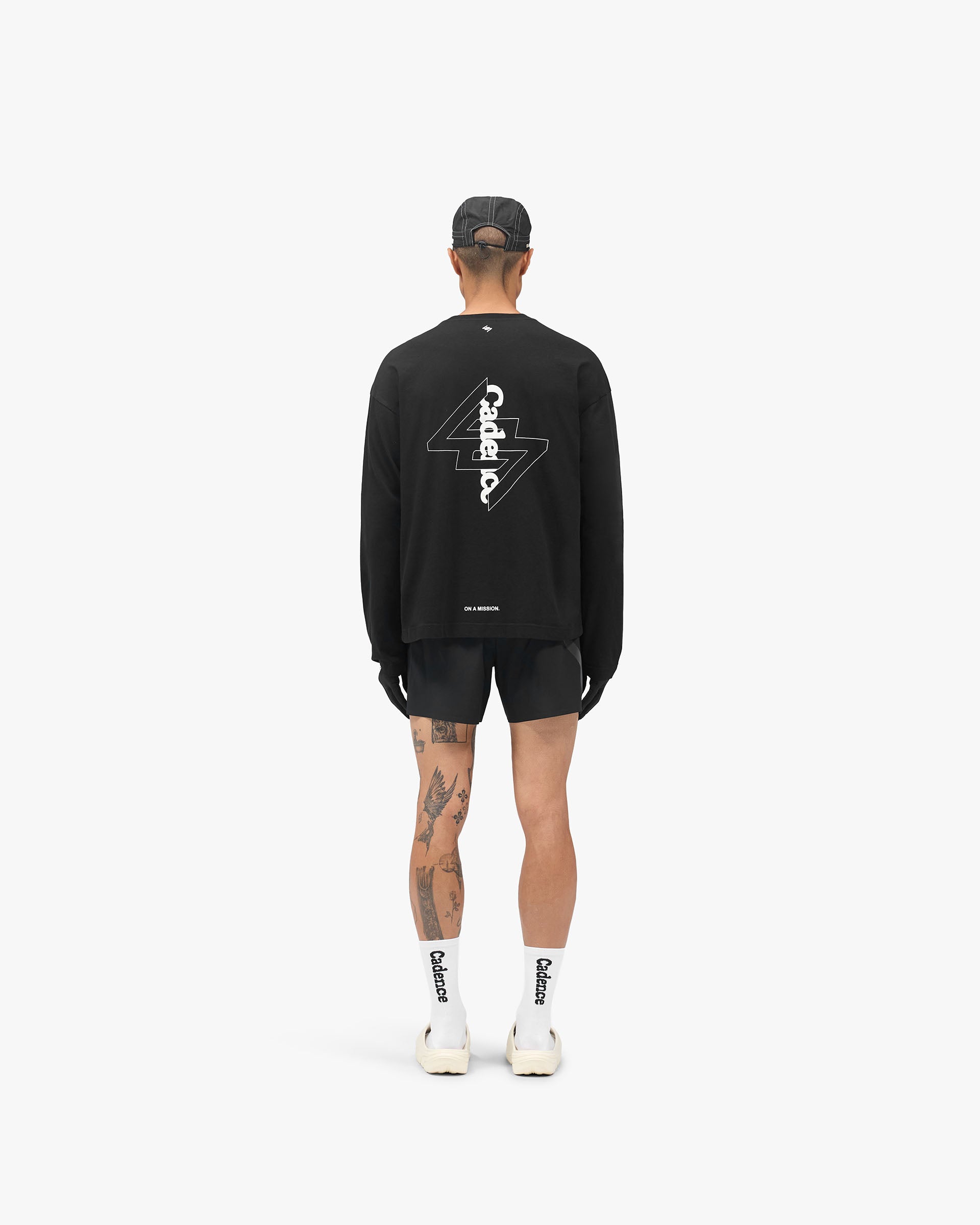 247 X Cadence Long Sleeve T-Shirt - Jet Black