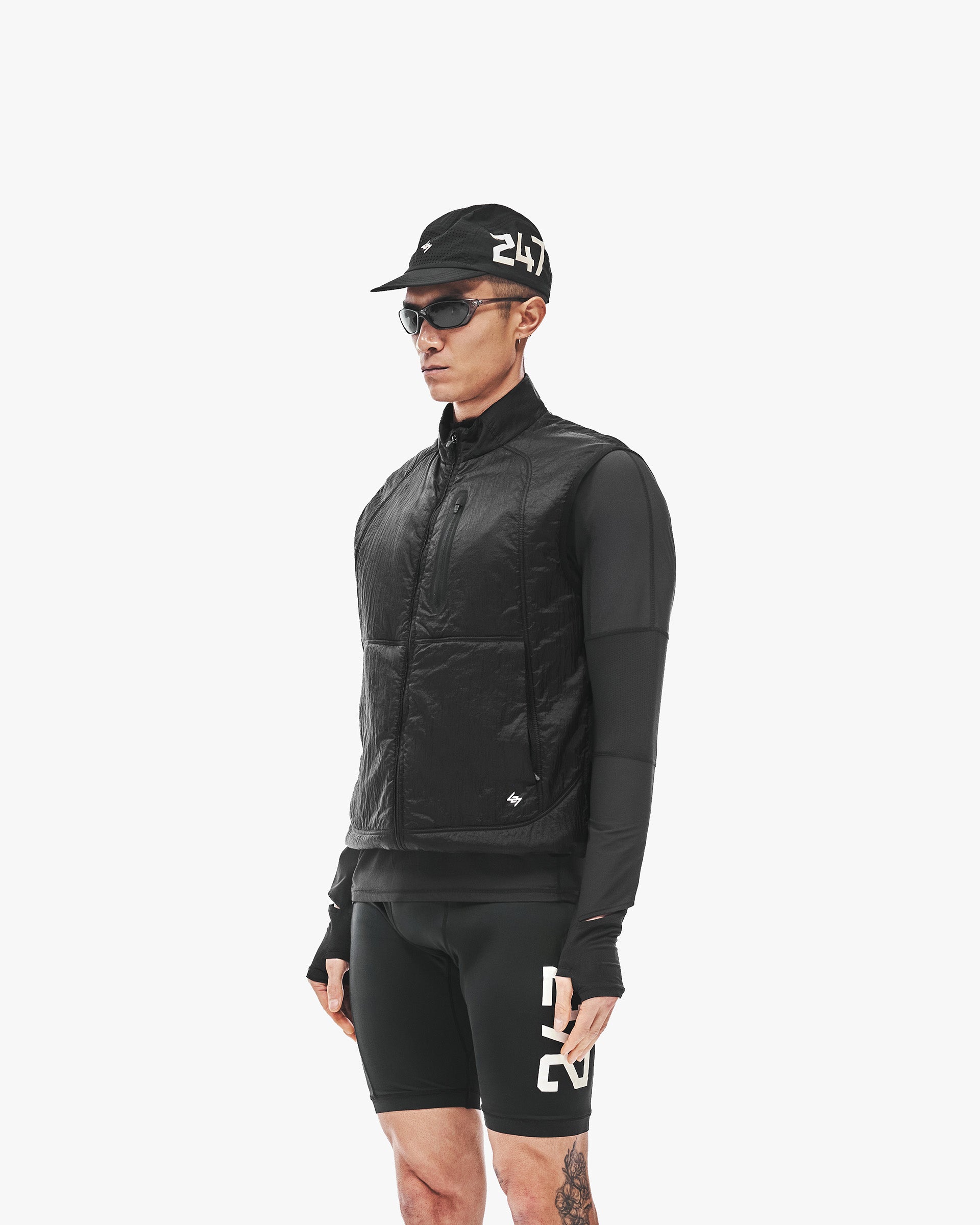 247 Run Gilet - Jet Black