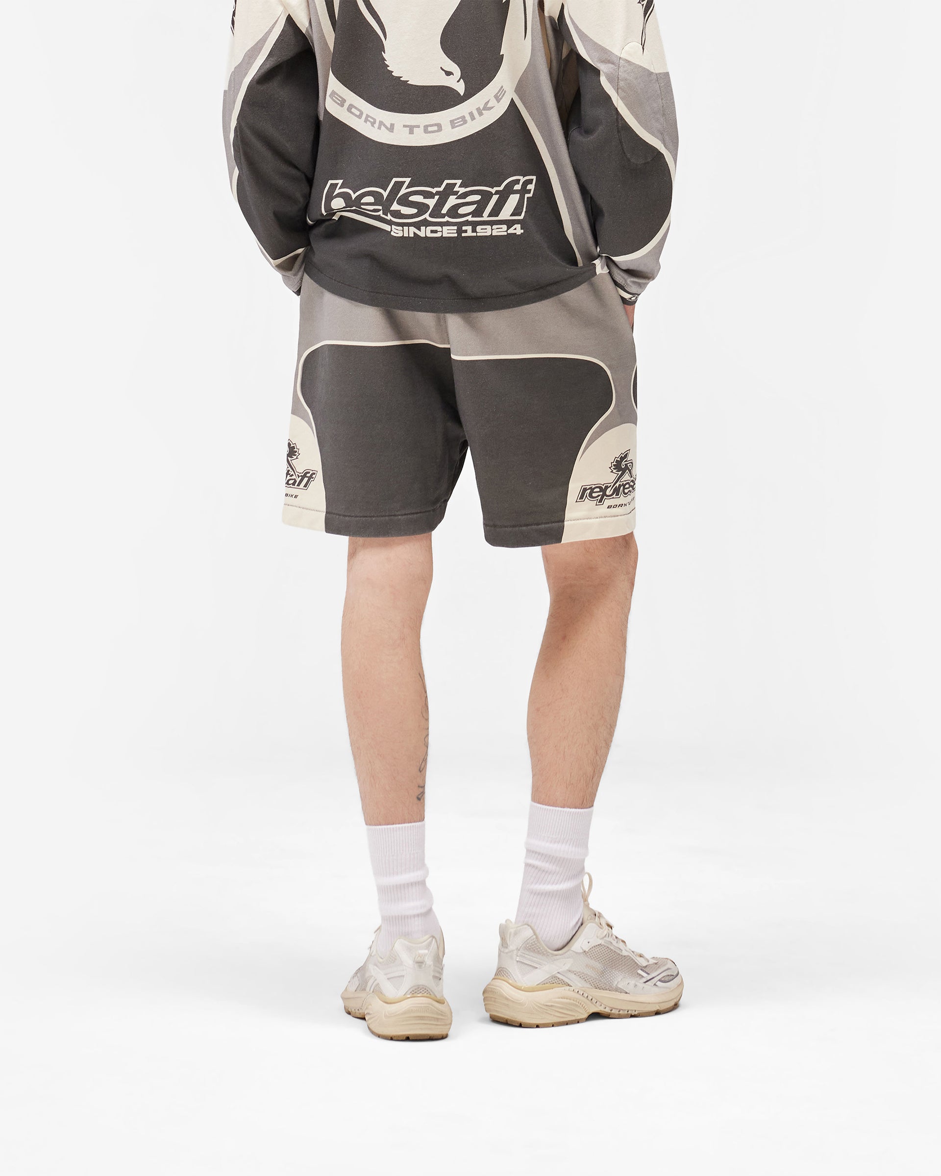Represent X Belstaff Racing Shorts - Dark Grey