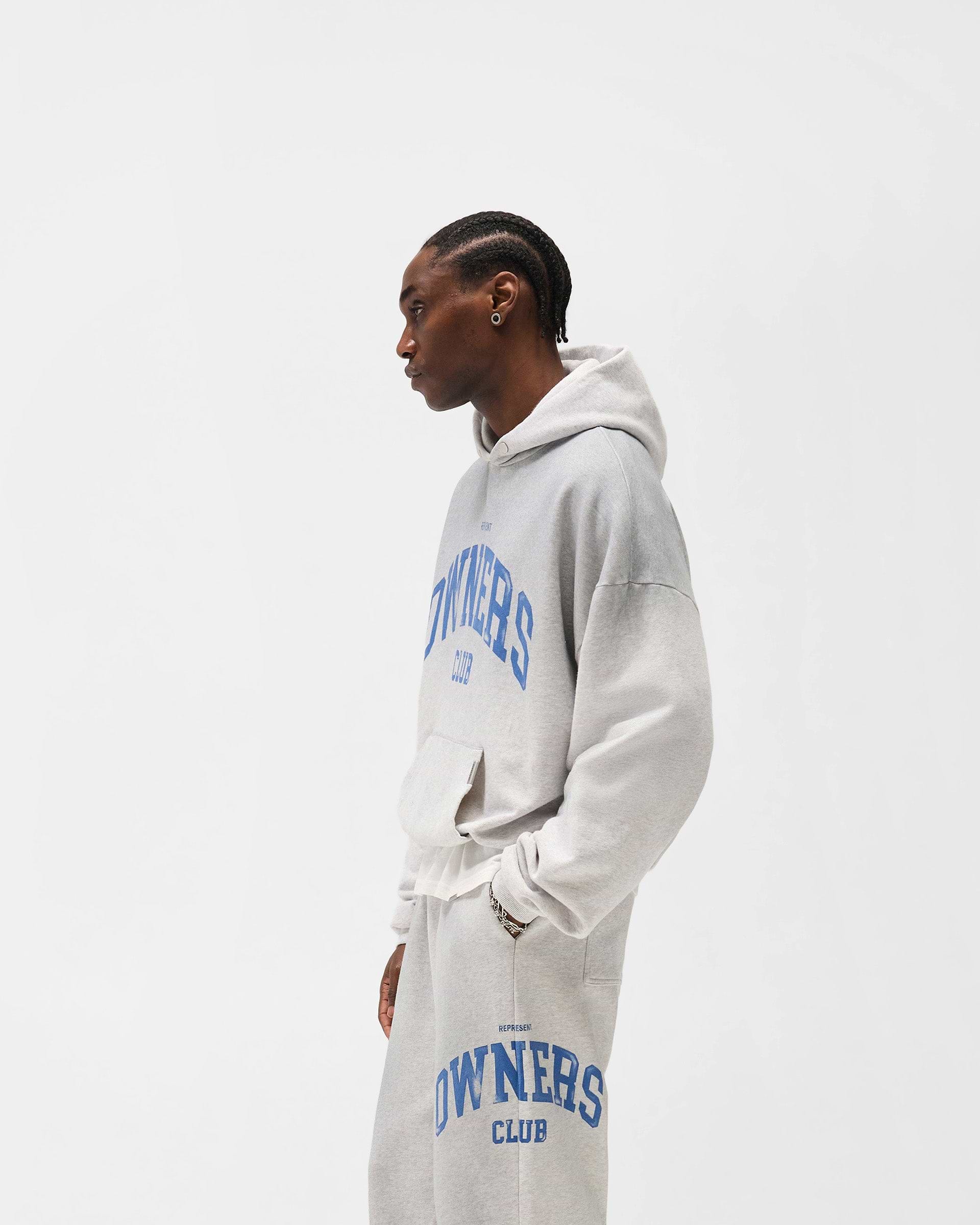 Represent Owners Club Hoodie - Sprayed Ice Grey Marl