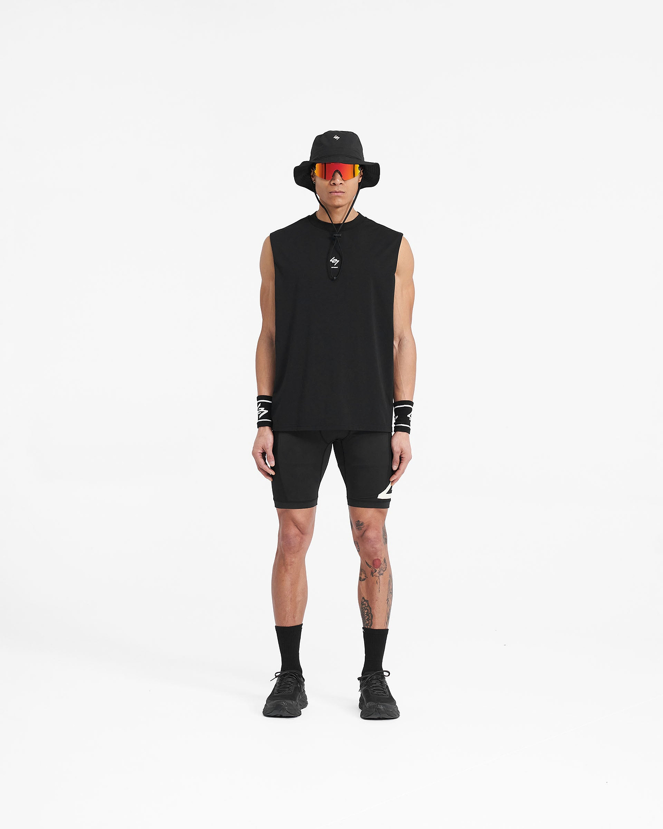 Black Running Half Tights | 247 | REPRESENT