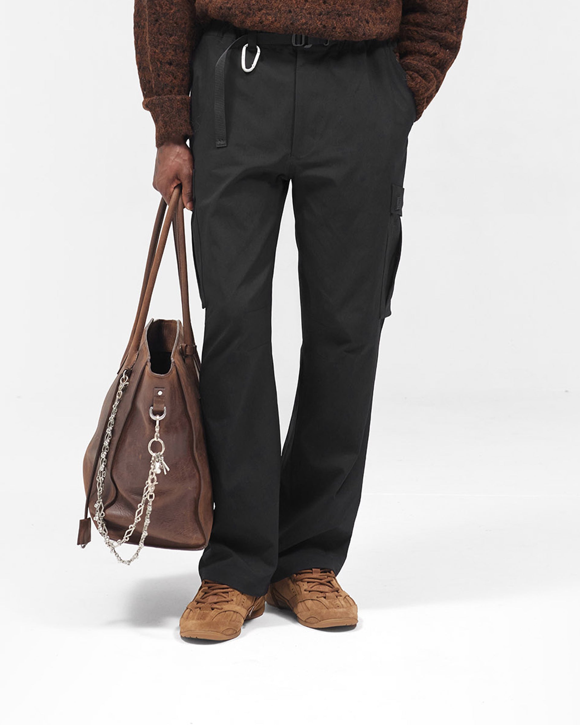 Nylon Cargo Pant - Black