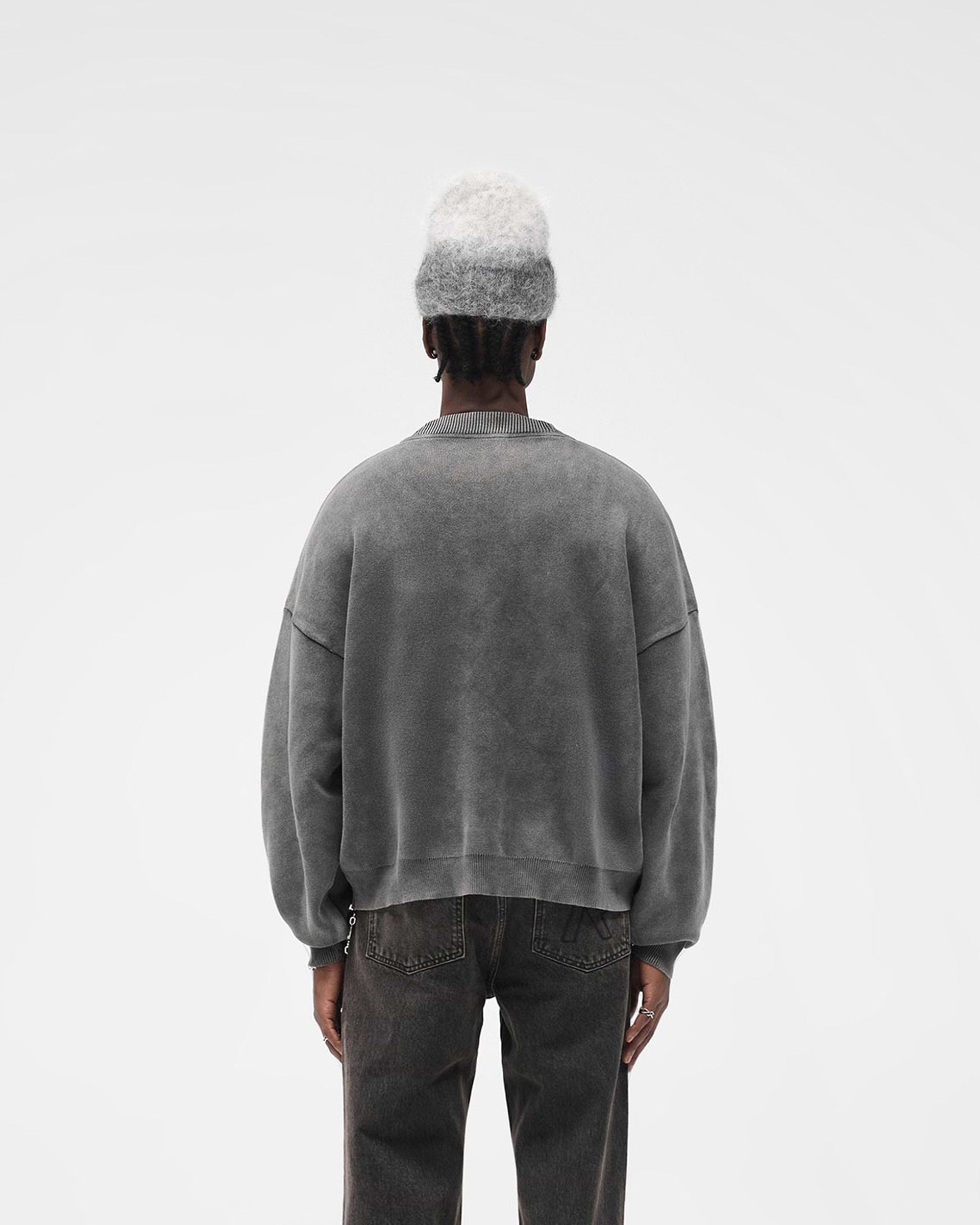 Stamped Sweater - Vintage Grey