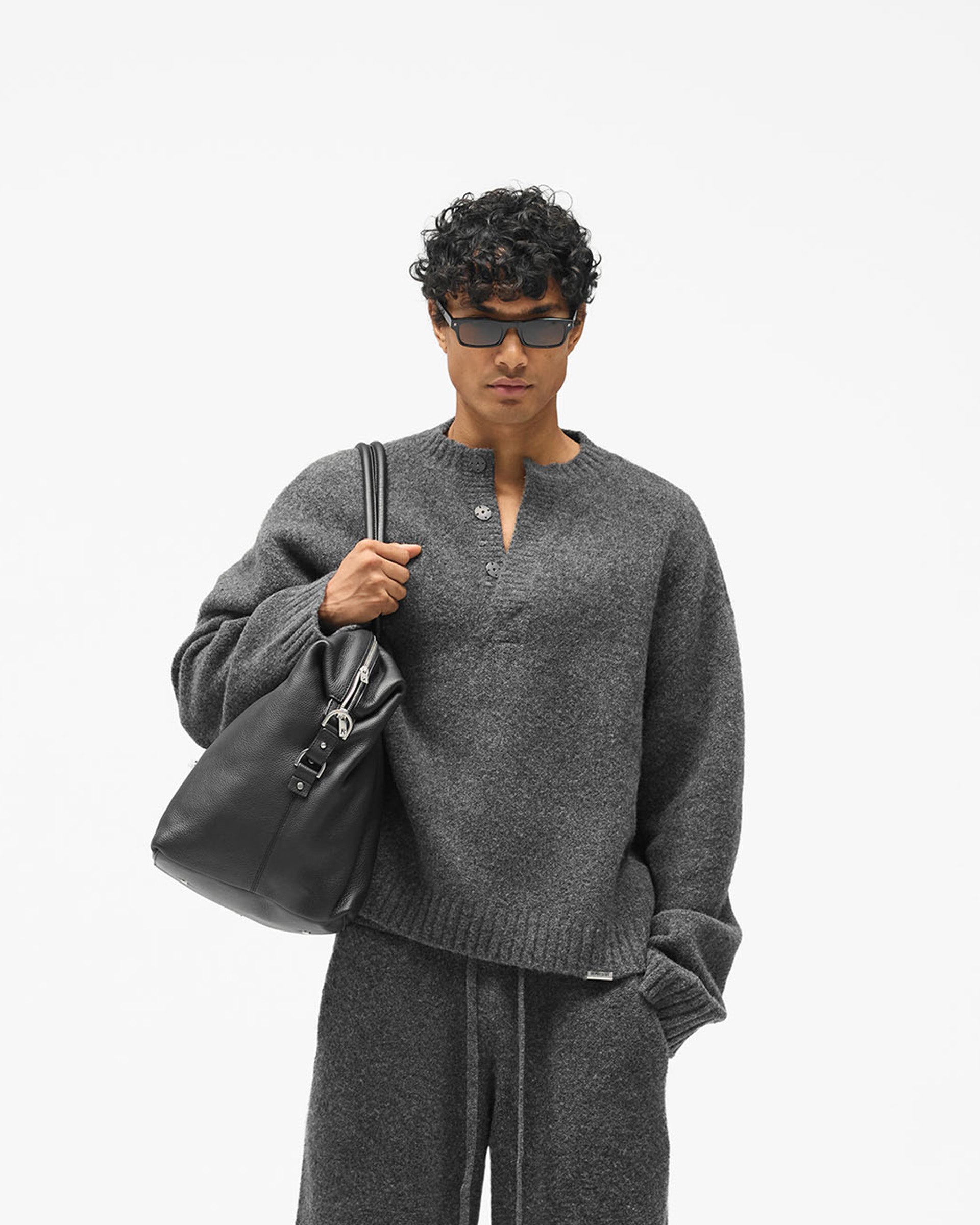 Ramone Knit Sweater - Dark Grey