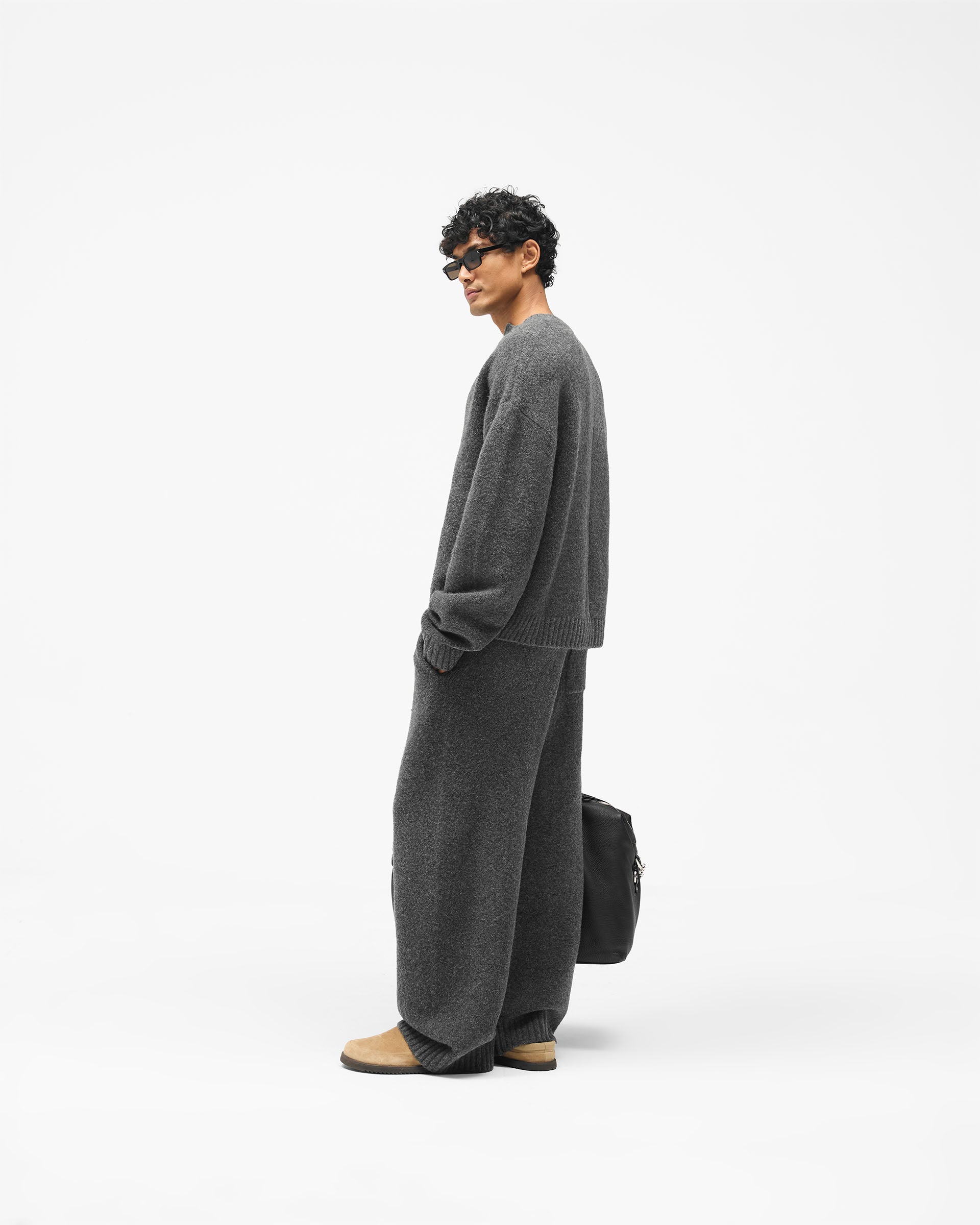 Ramone Knit Sweatpant - Dark Grey
