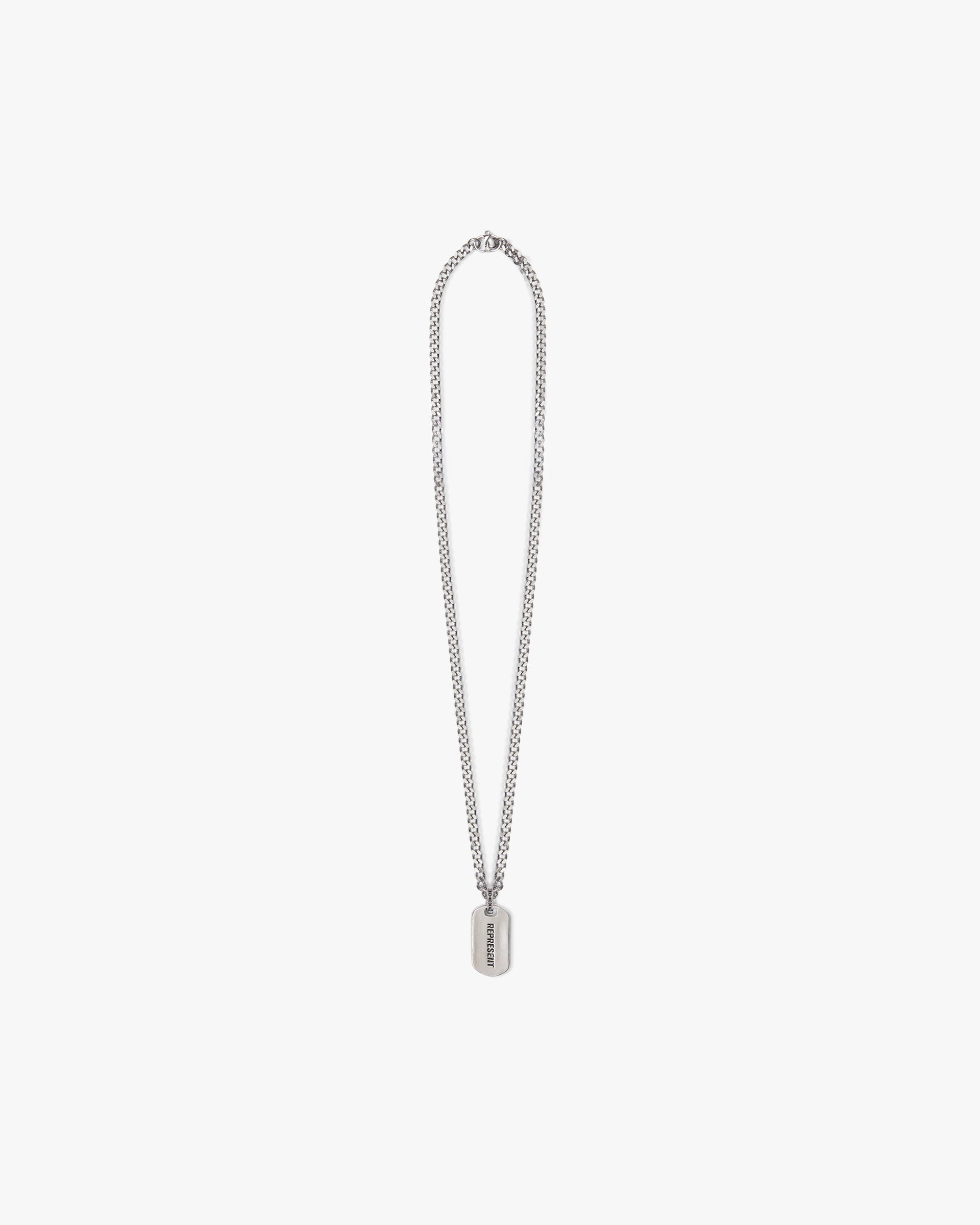 Represent Dog Tag - Silver