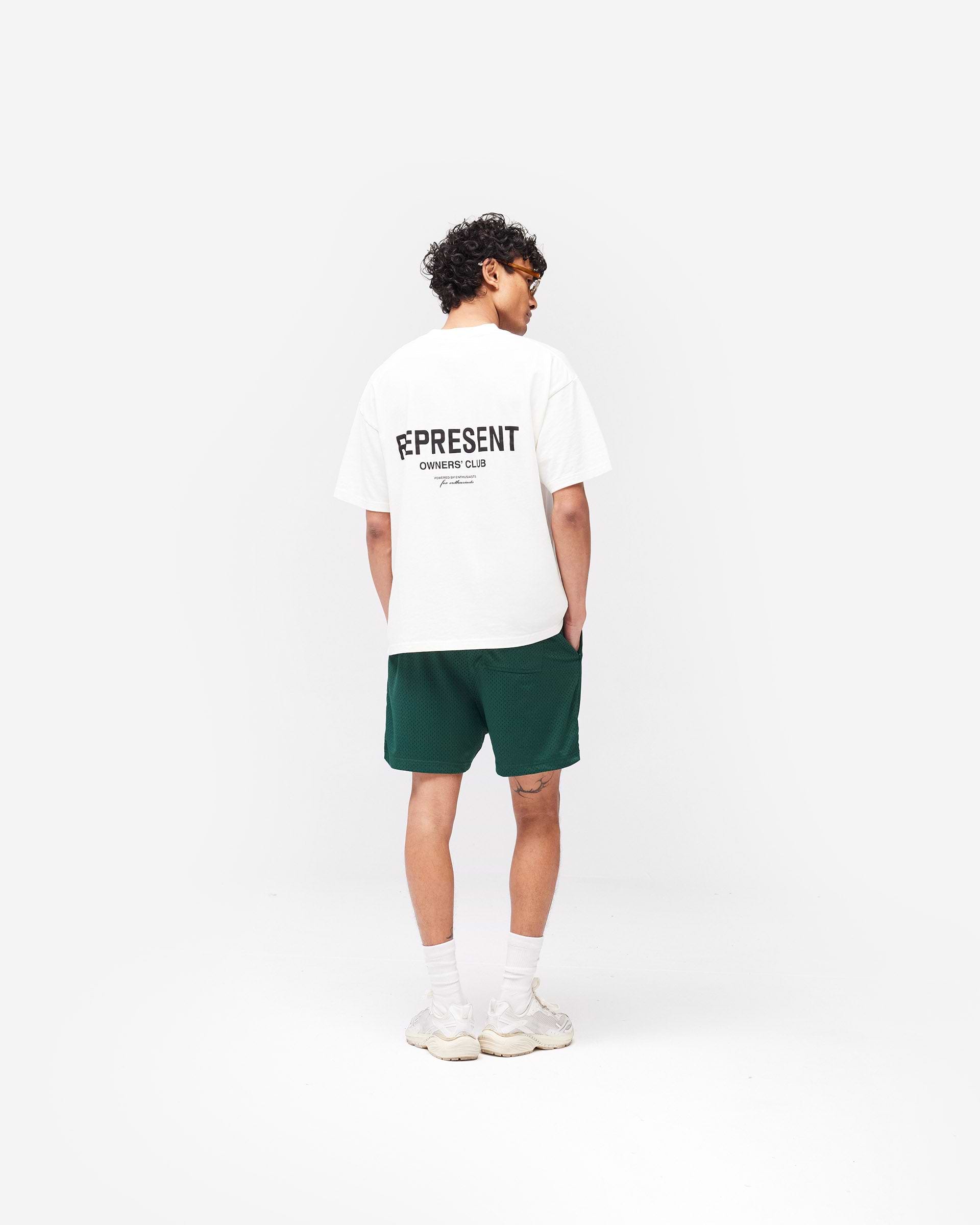 Represent Owners Club Mesh Shorts - Racing Green