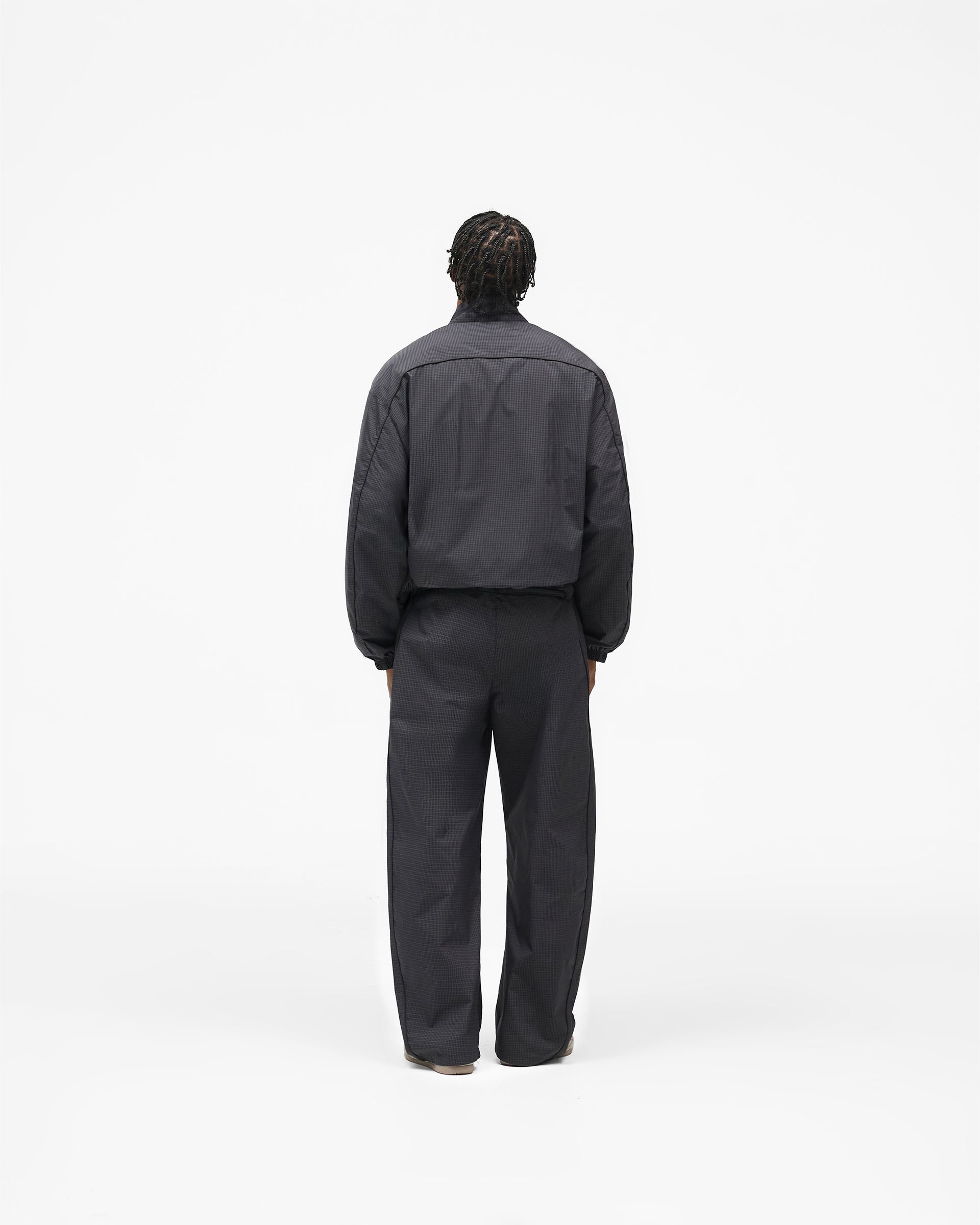 Riot Track Jacket - Navy Check