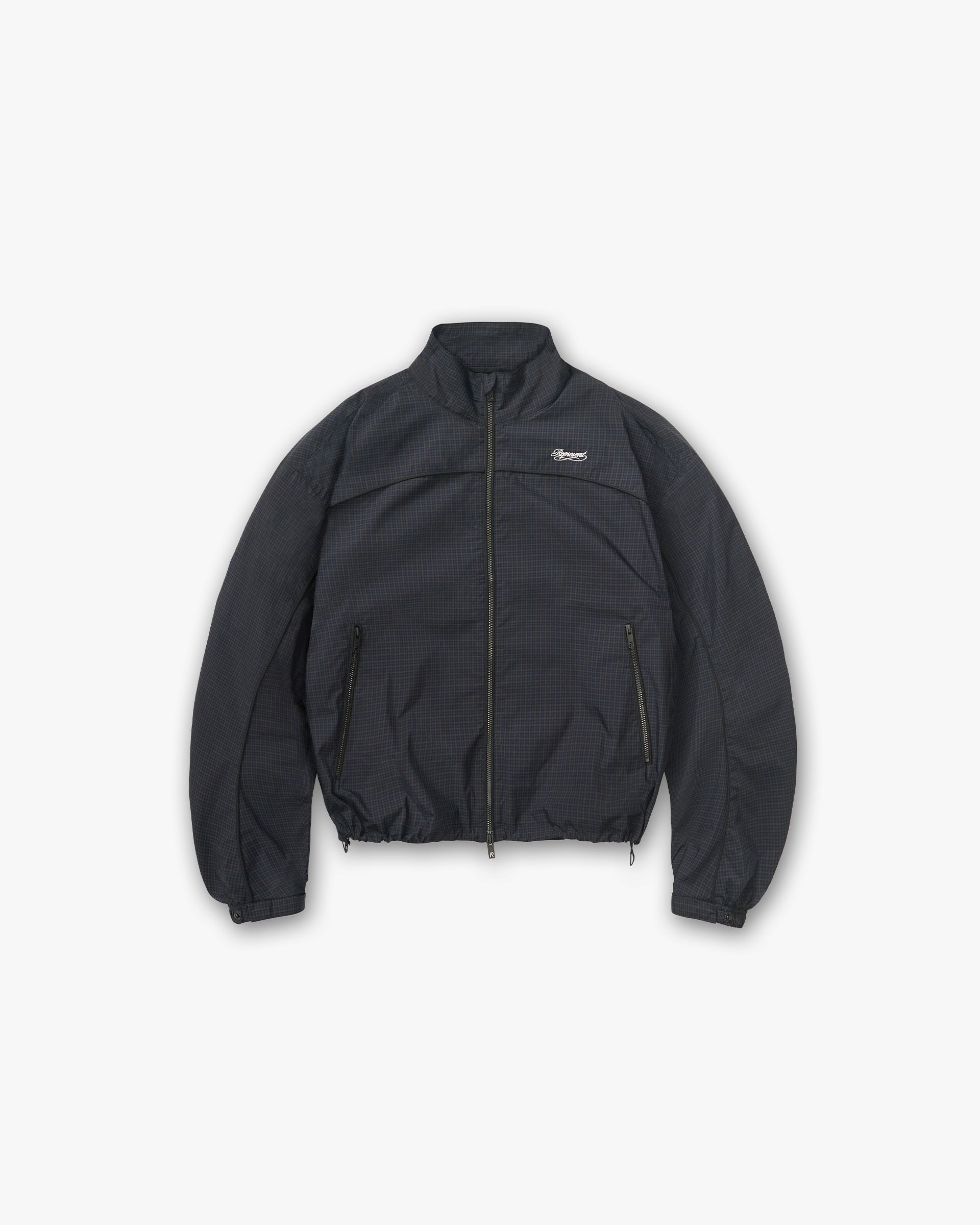 Riot Track Jacket - Navy Check