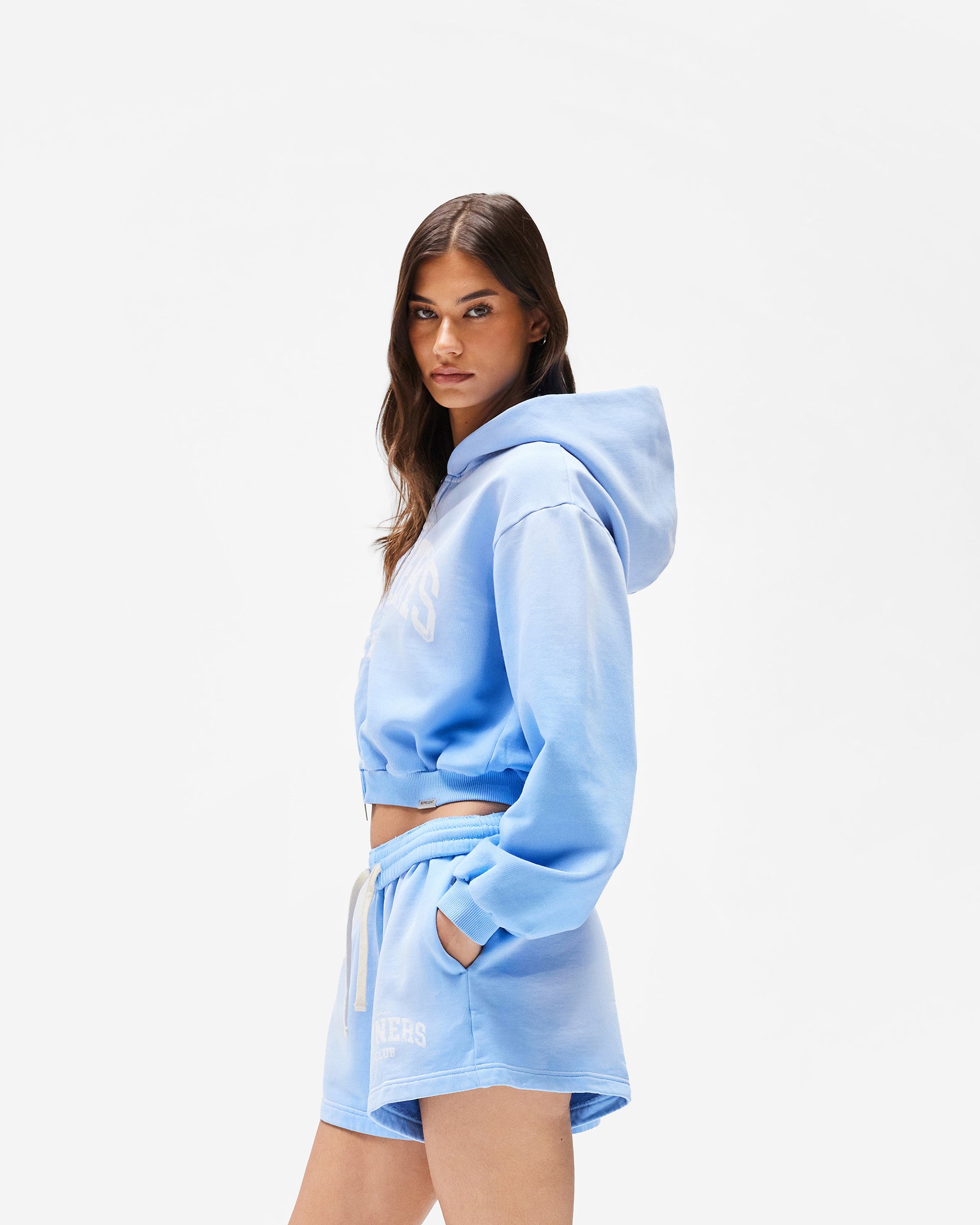 Represent Owners Club Zip Through Hoodie - Sky Blue
