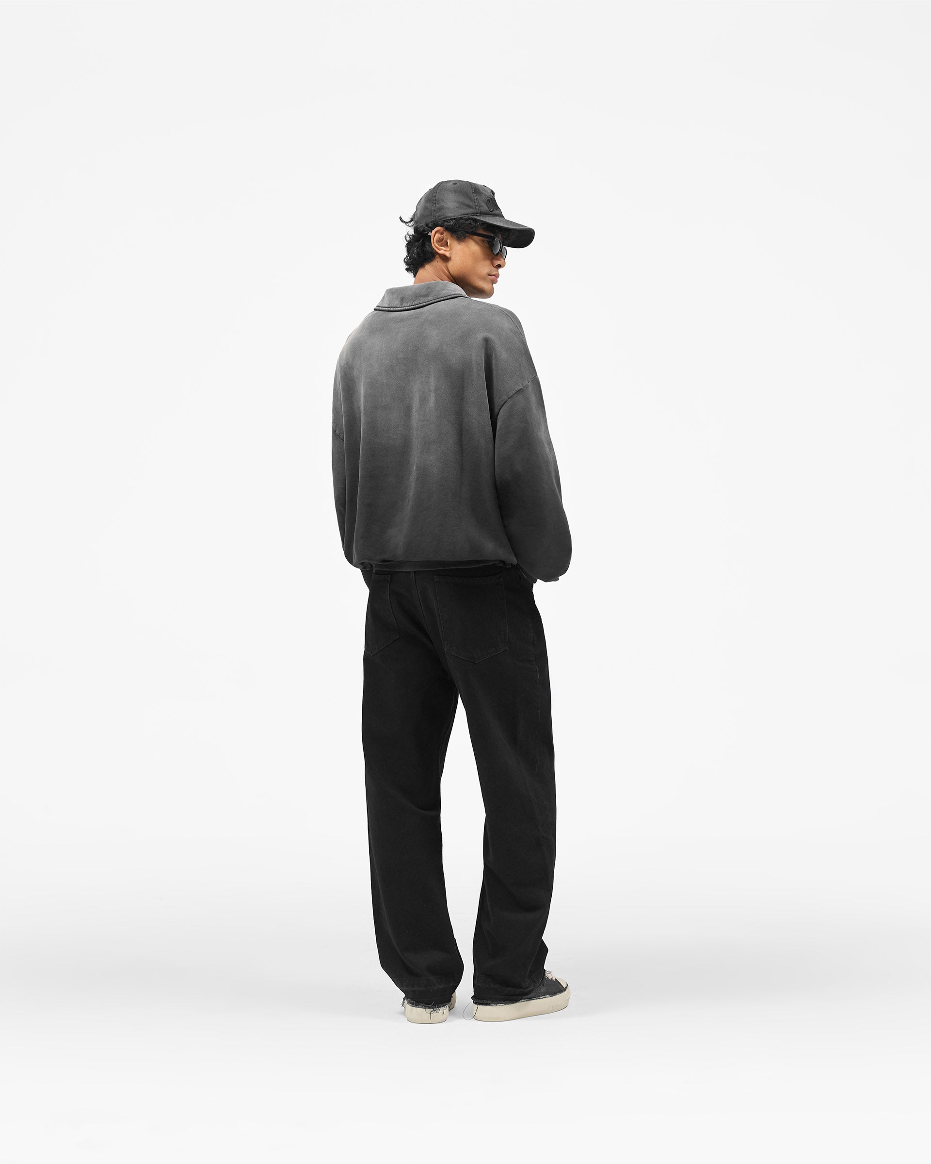 Represent Owners Club Rugby Sweater - Weathered Black