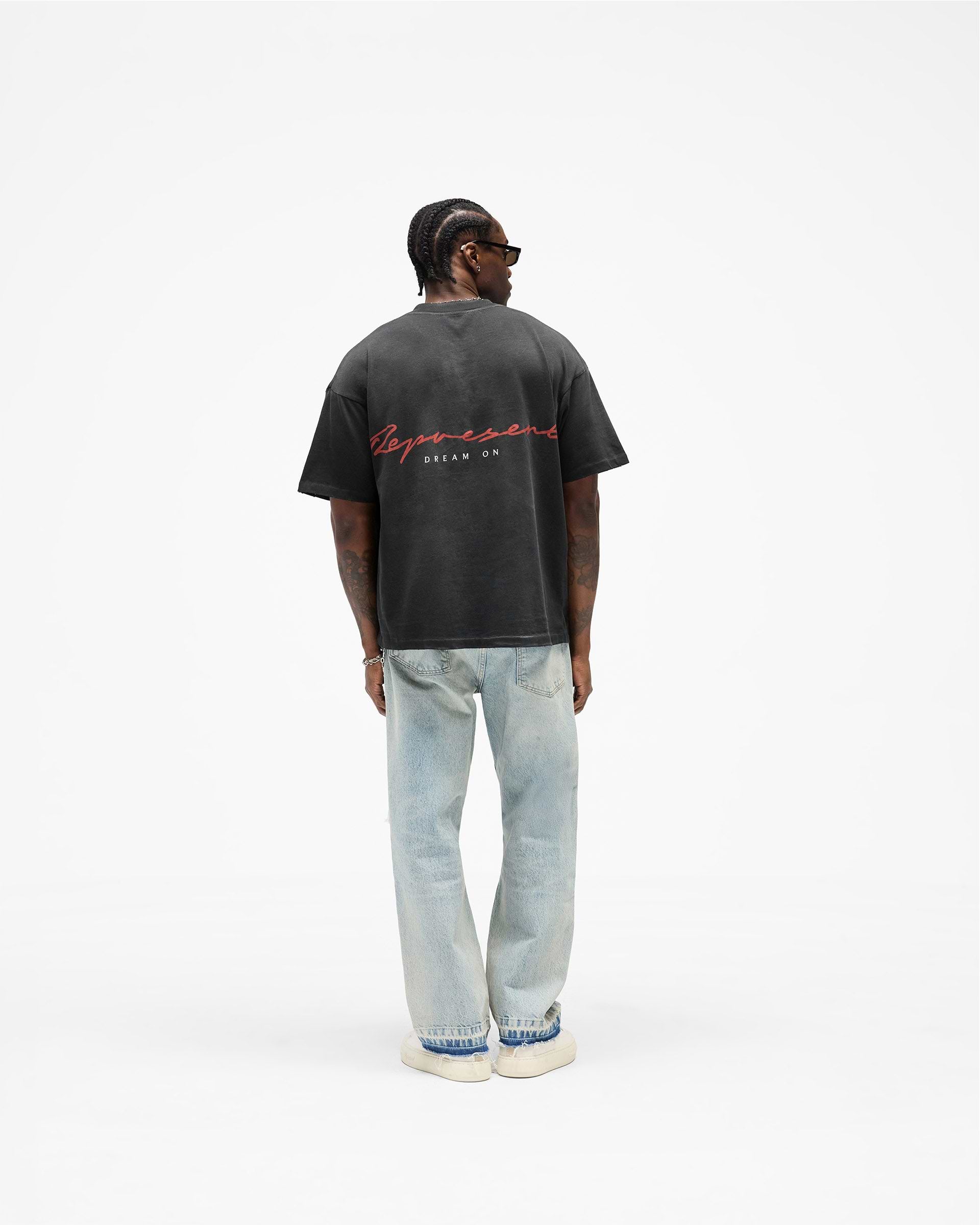 Chrome Flight T-Shirt - Stained Black
