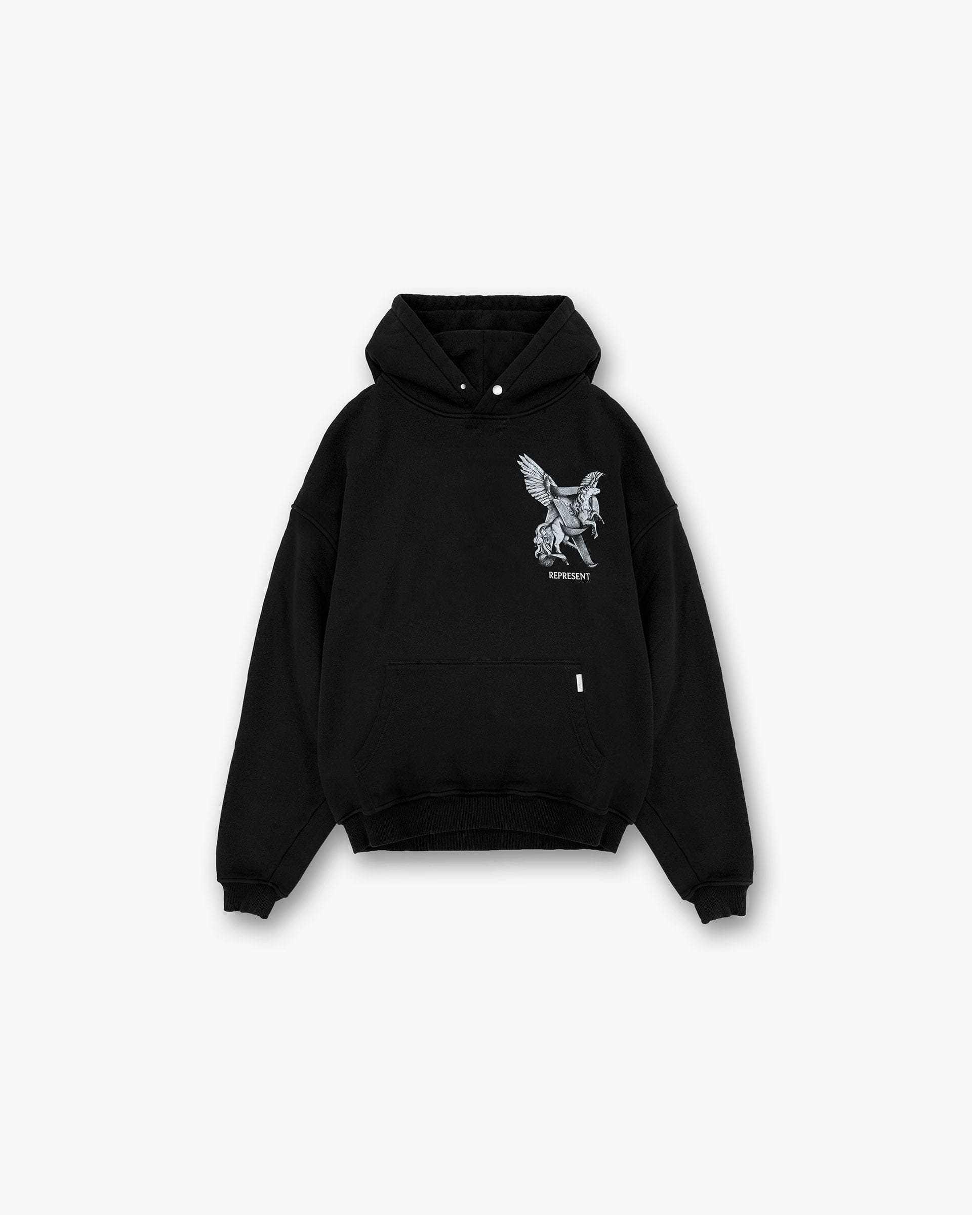 Elegance In Motion Hoodie - Jet Black