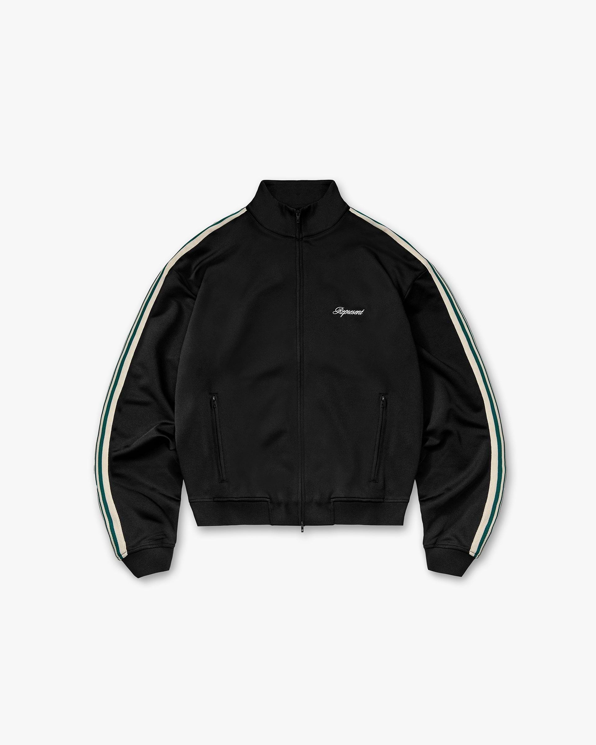 Taped Track Jacket - Jet Black