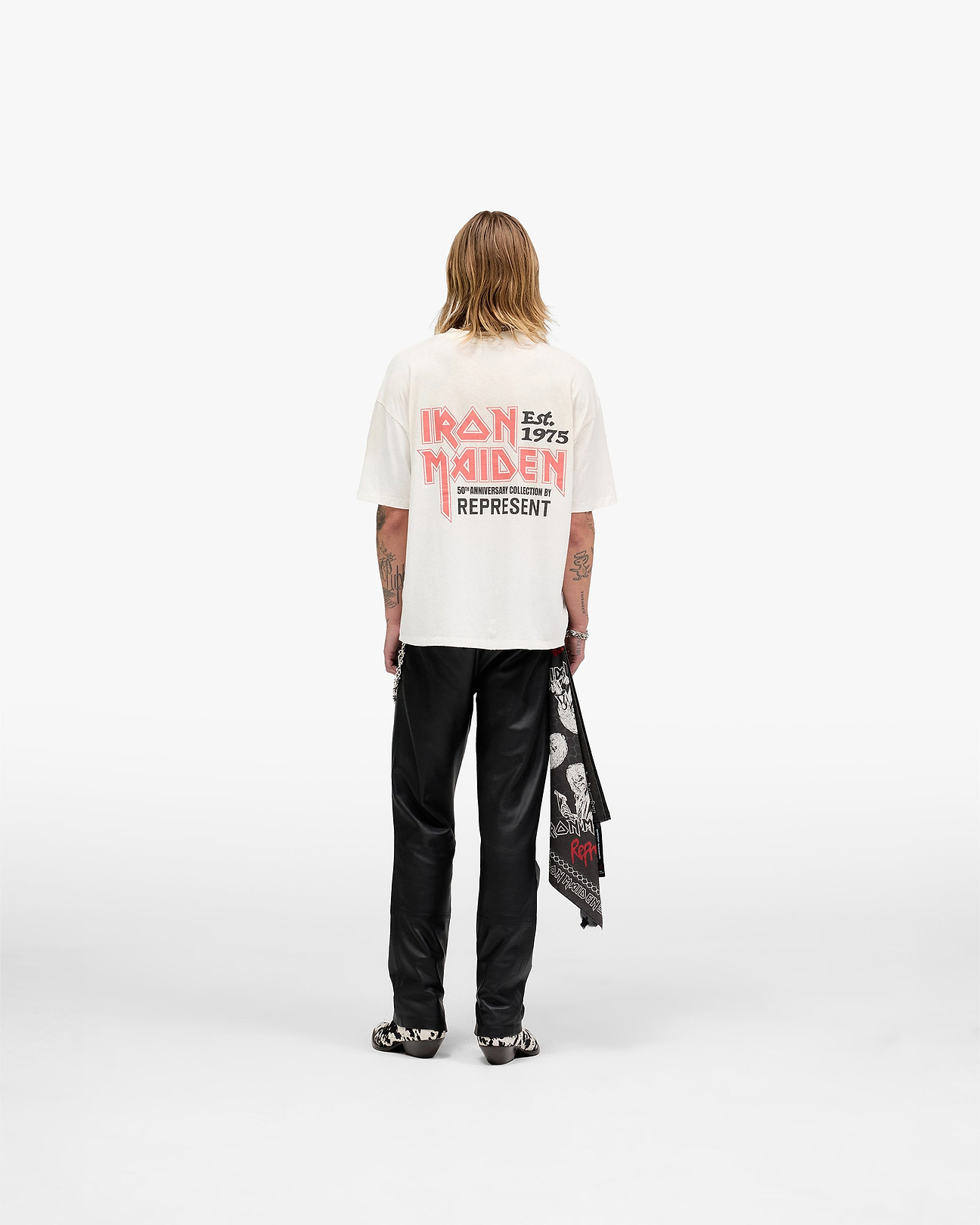 Iron Maiden Tシャツ UK限定デザイン 新品未使用 XL 2022 Represent x Iron Maiden Anniversary T-Shirt | Ecru | REPRESENT