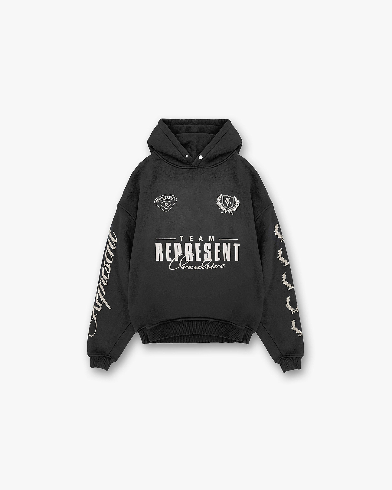 World Championship Hoodie - Stained Black | REPRESENT
