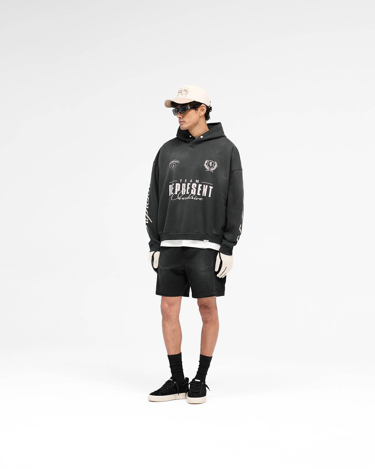 World Championship Hoodie - Stained Black | REPRESENT