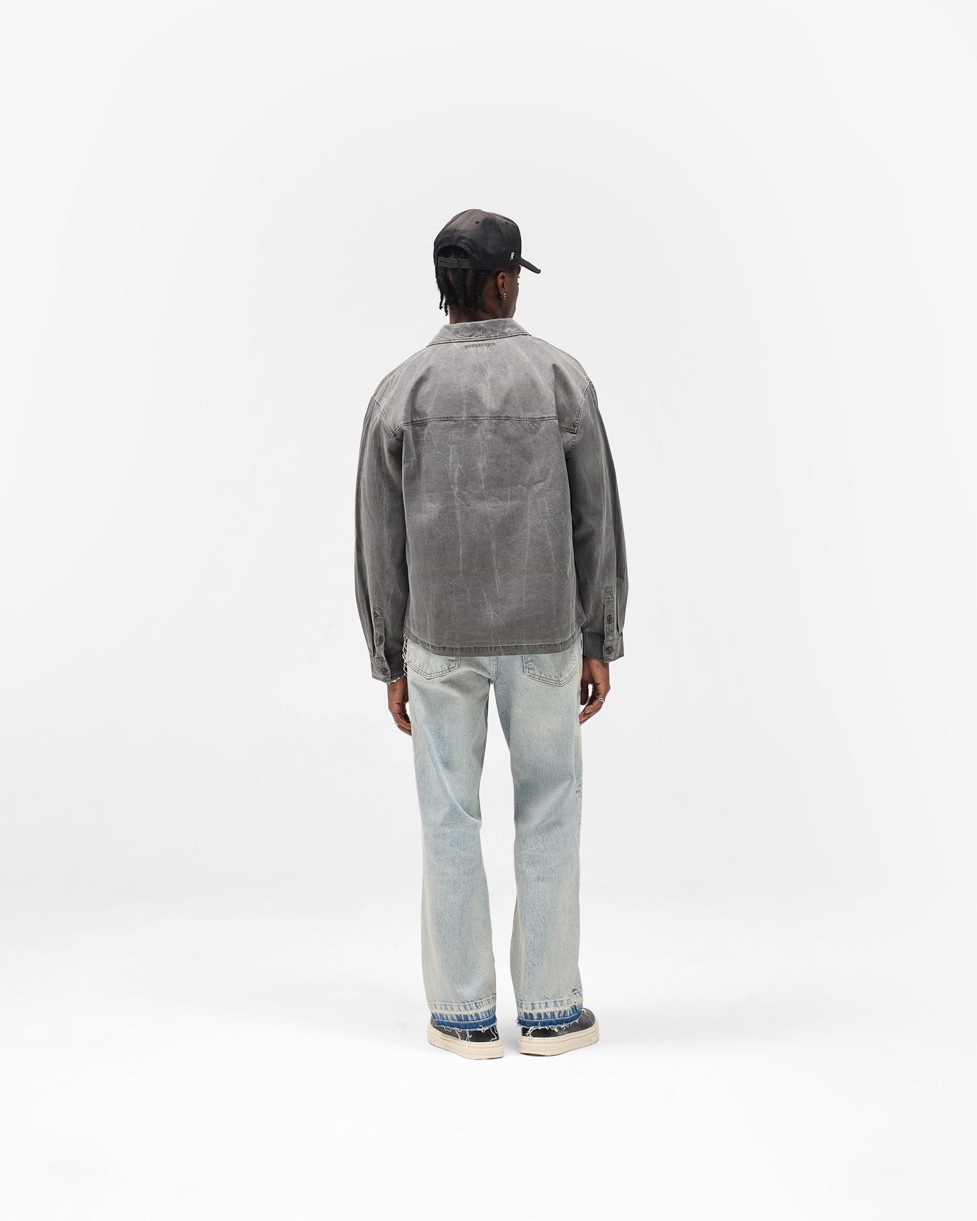 Washed Cotton Shirt - Jet Black