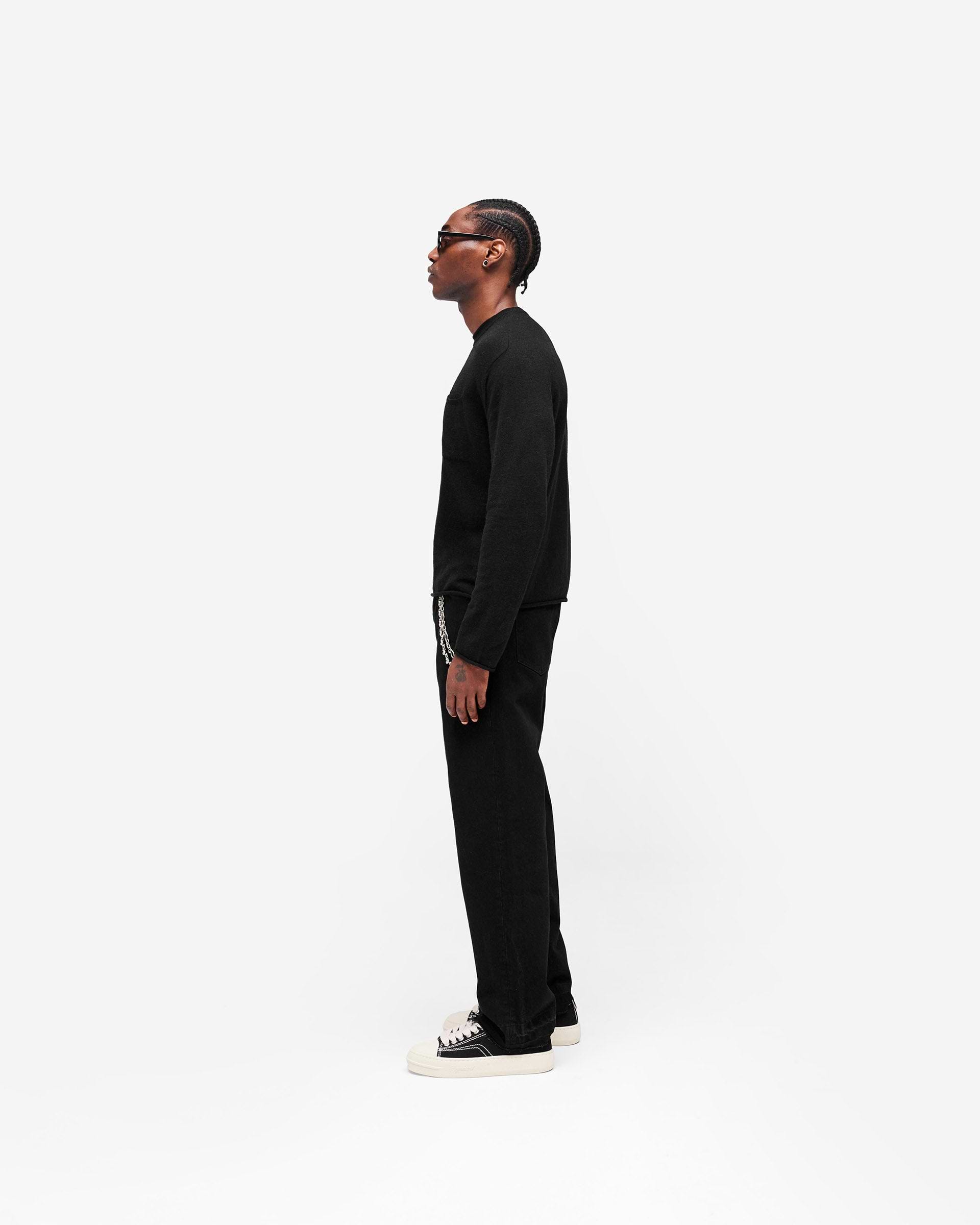 GH Knitted Long Sleeve Top - Jet Black
