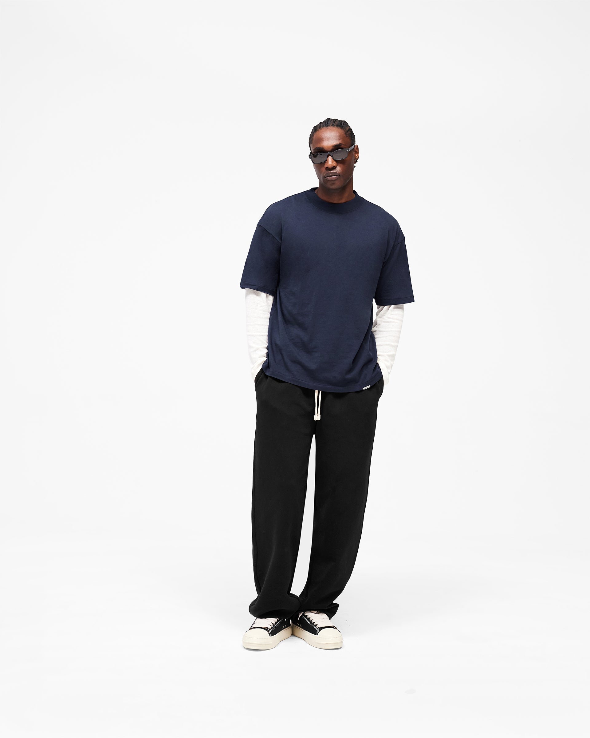 Initial Oversized T-Shirt - Midnight Navy