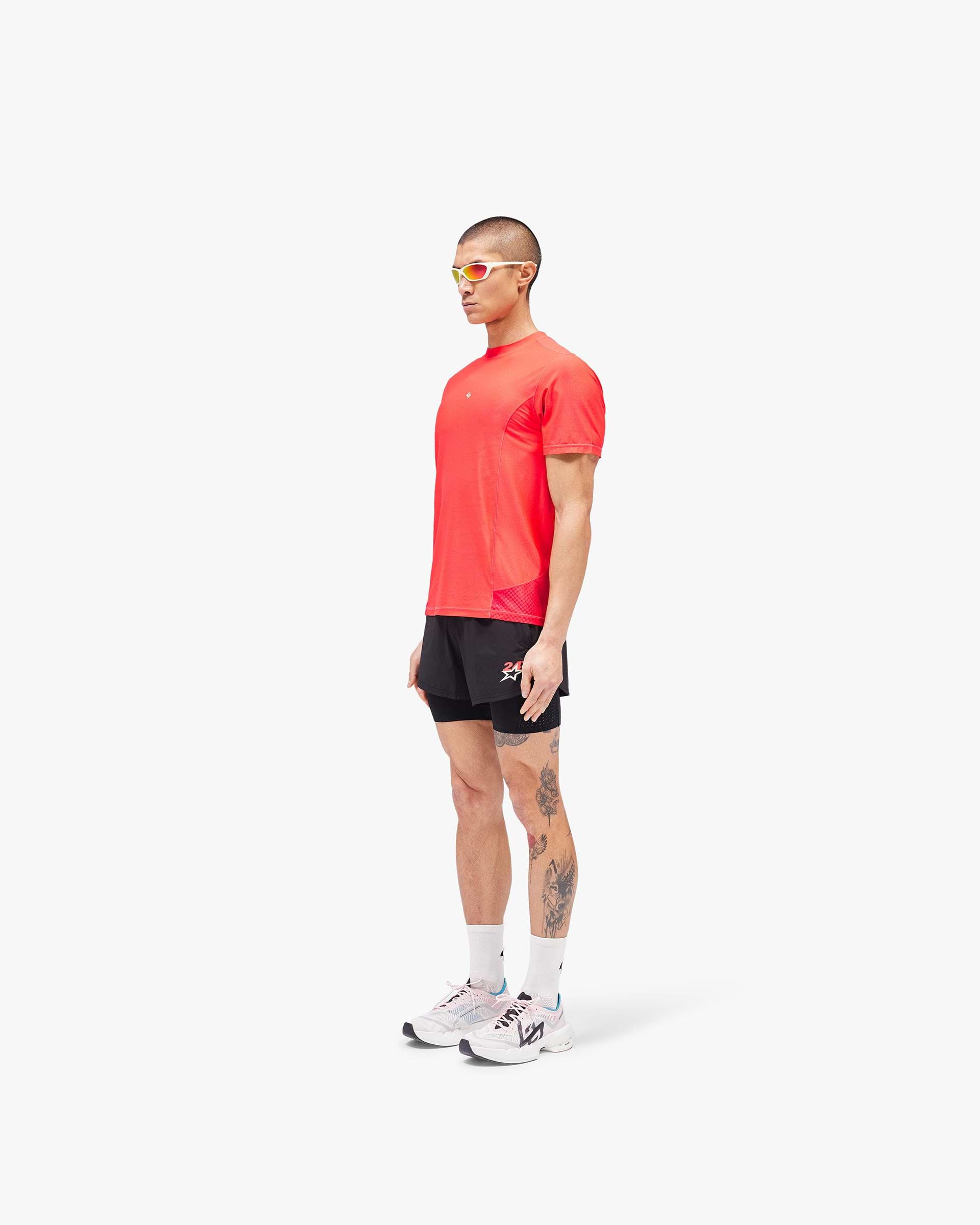 247 Hybrid T-Shirt - Red Fade Out