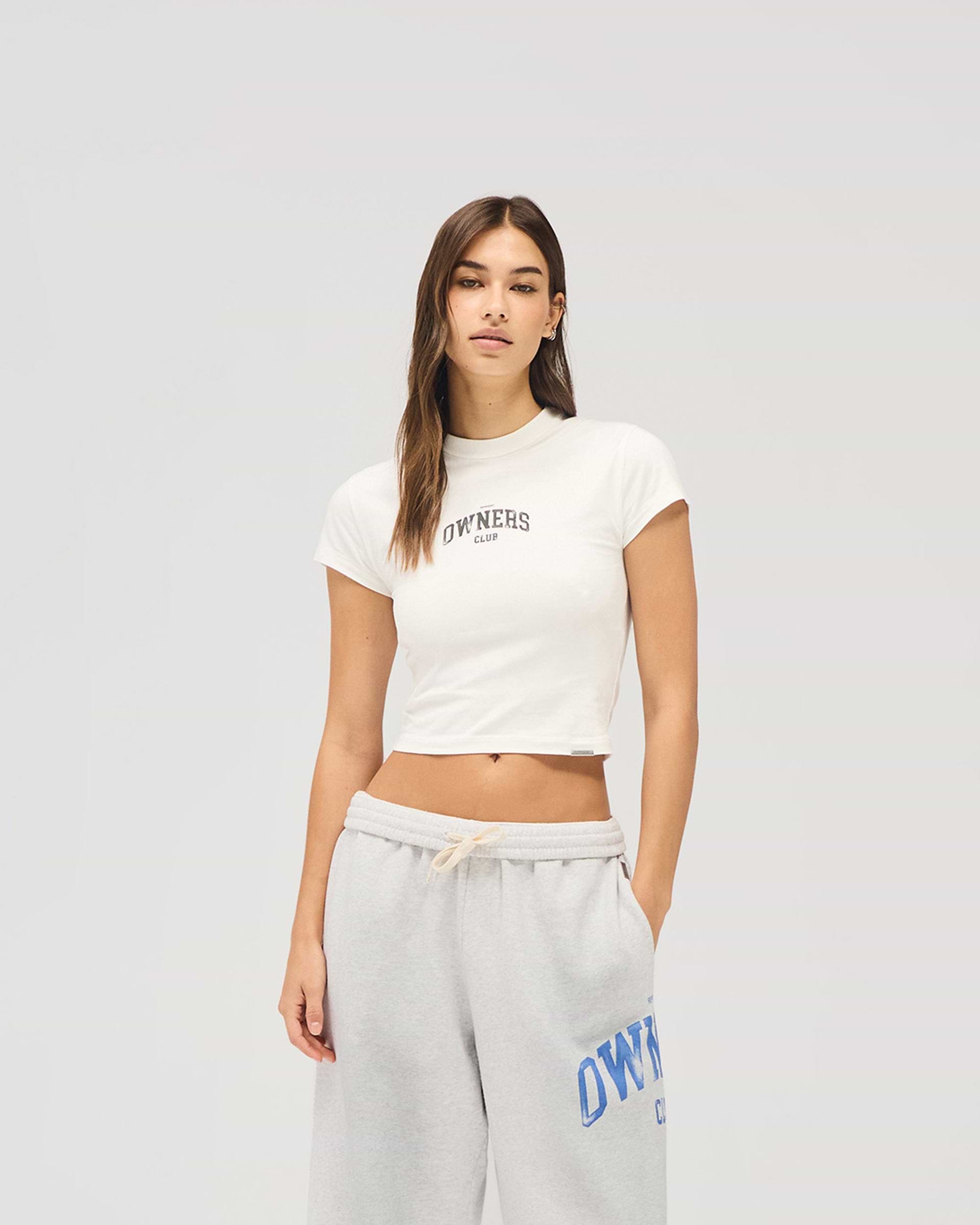 Represent Owners Club Baby Tee - Flat White