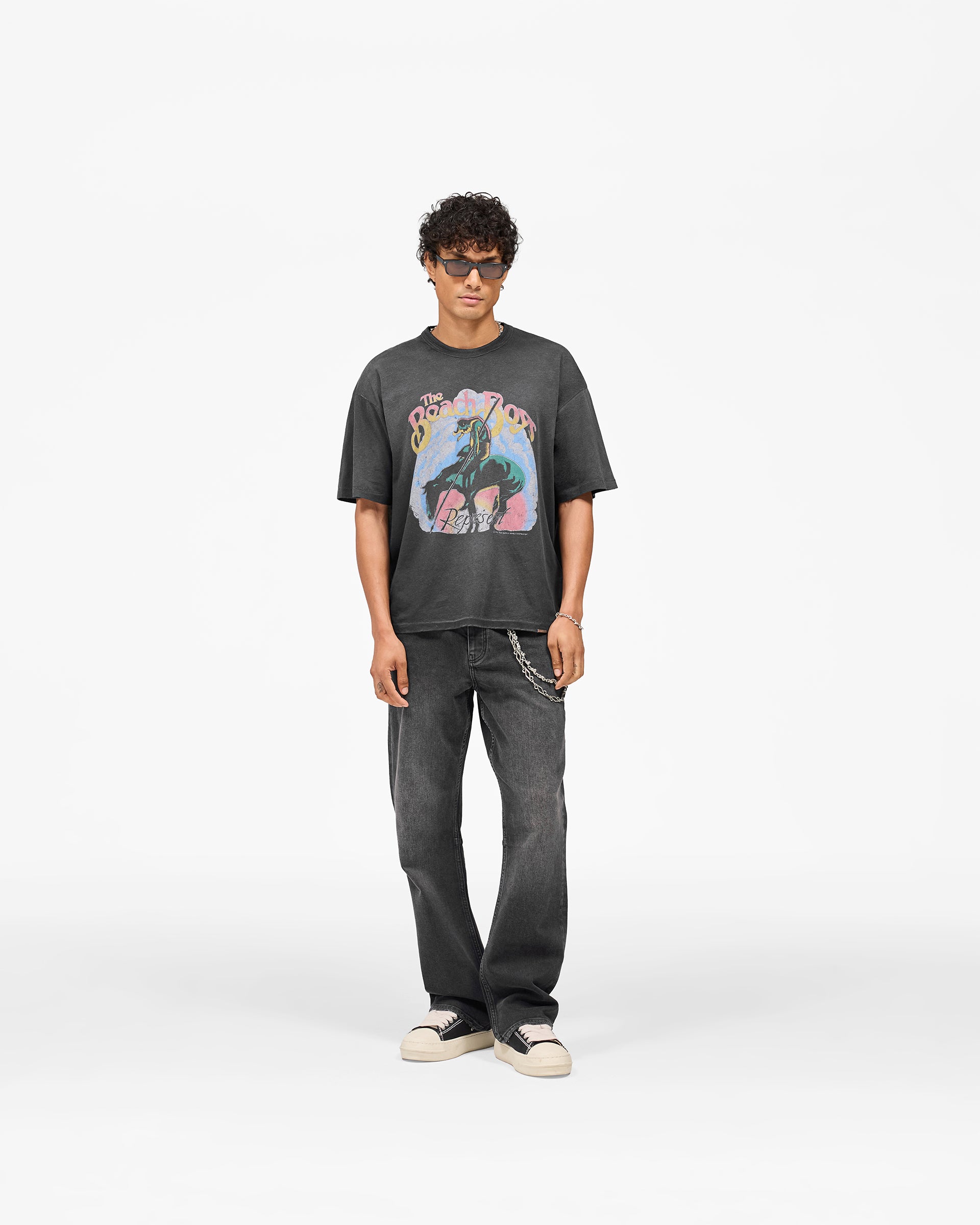 Represent x Beach Boys Endless Summer T-Shirt - Stained Black