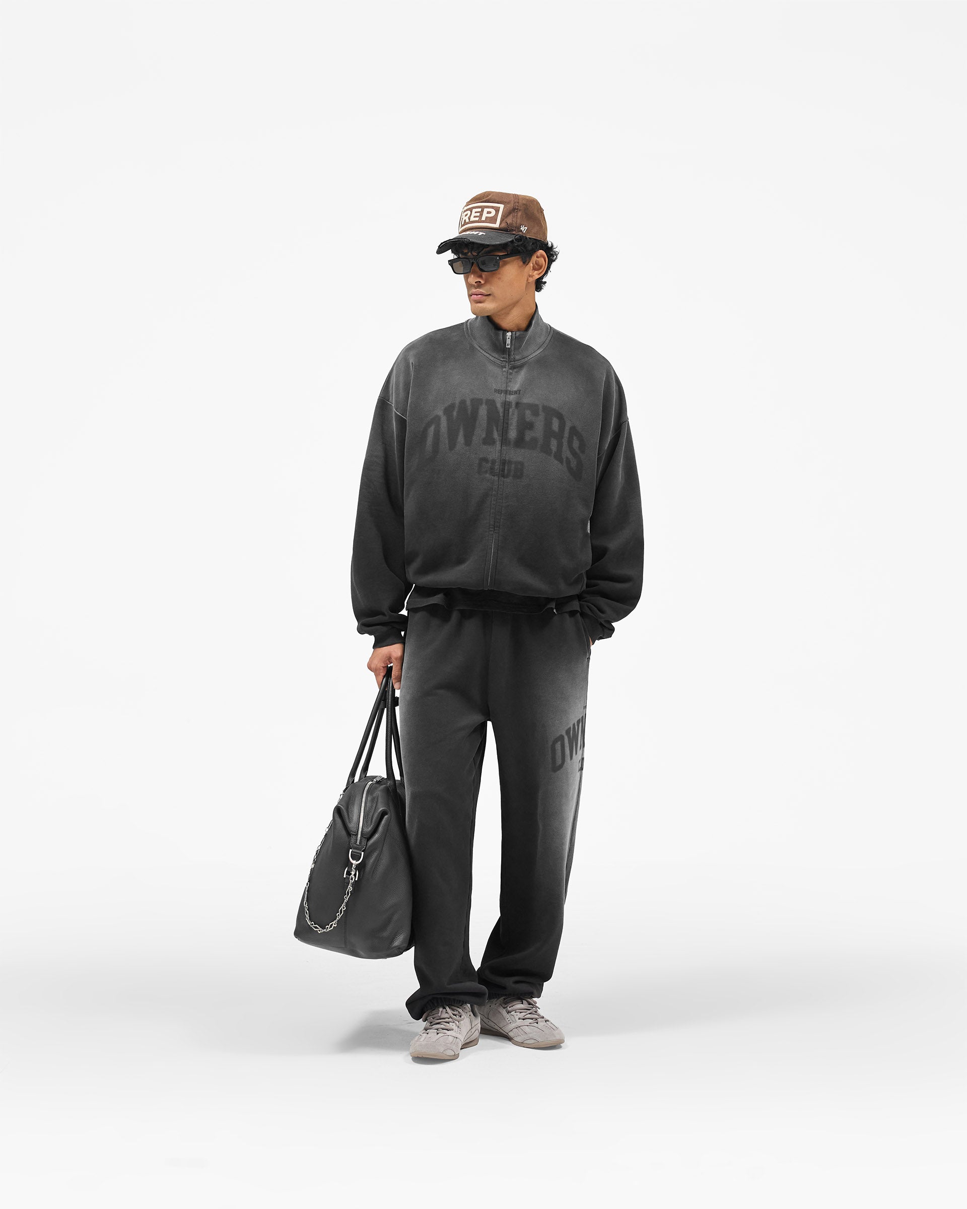 Represent Owners Club Jersey Track Jacket - Weathered Black