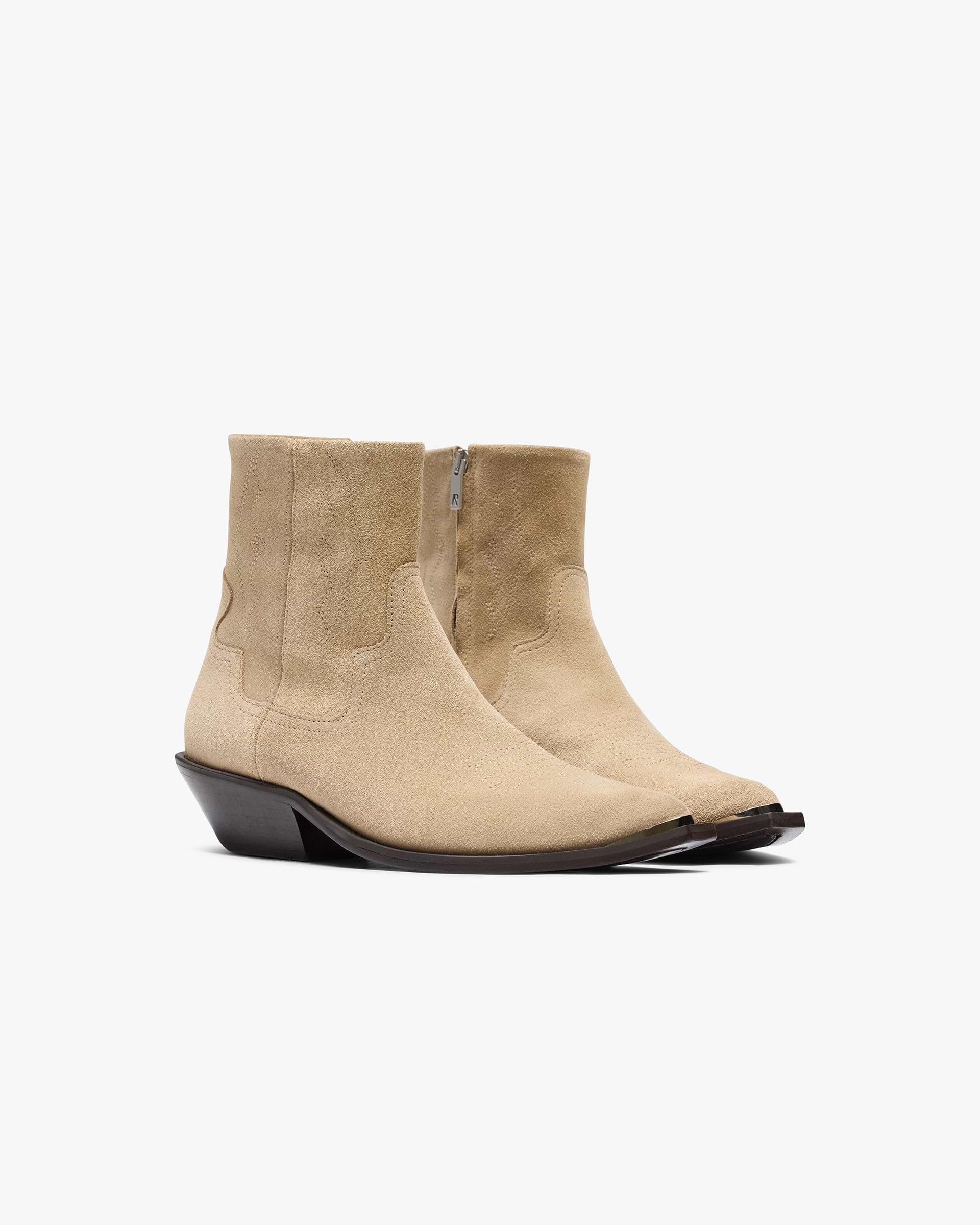 Michael Zip Boot Suede - Brown