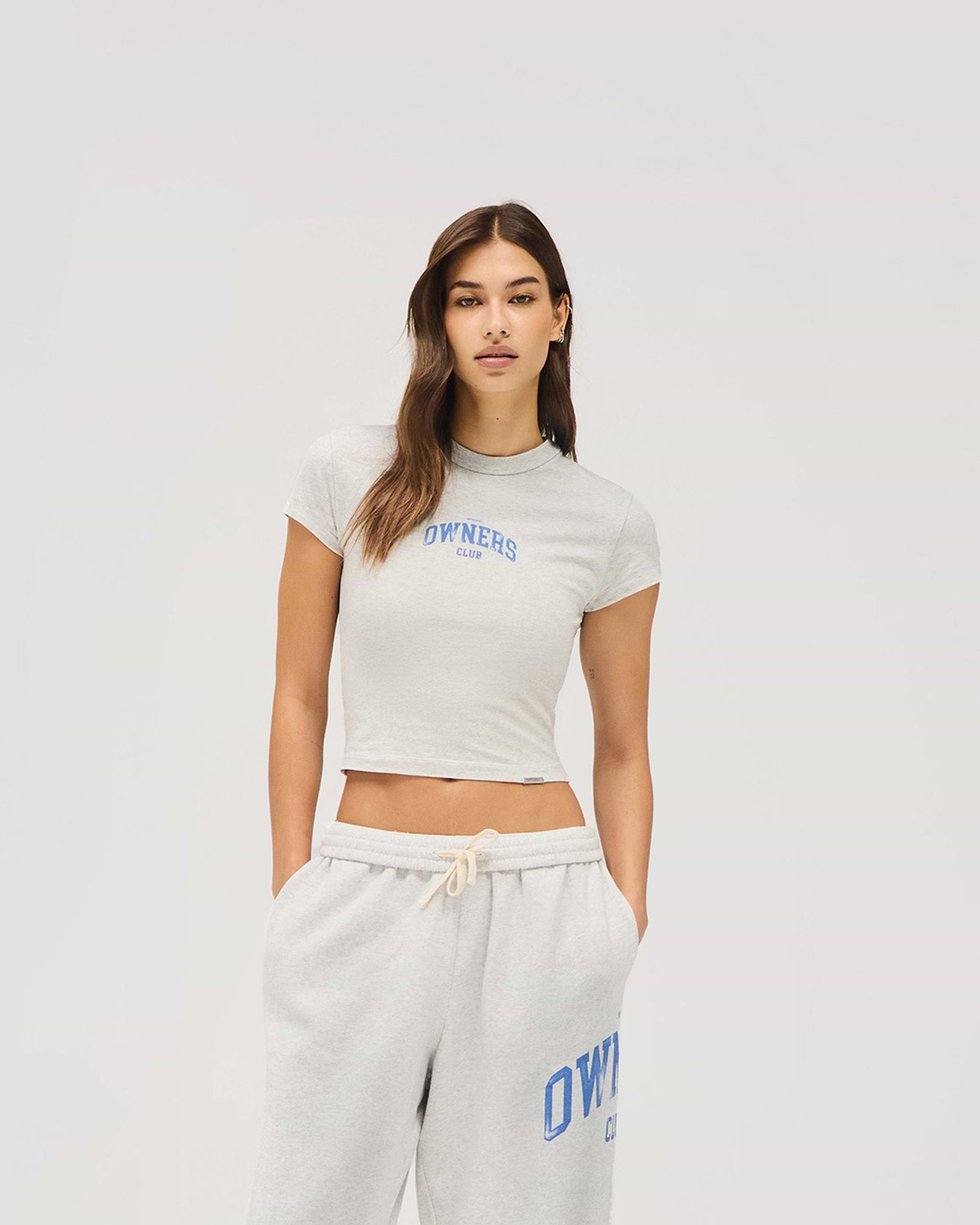 Represent Owners Club Baby Tee - Sprayed Ice Grey Marl