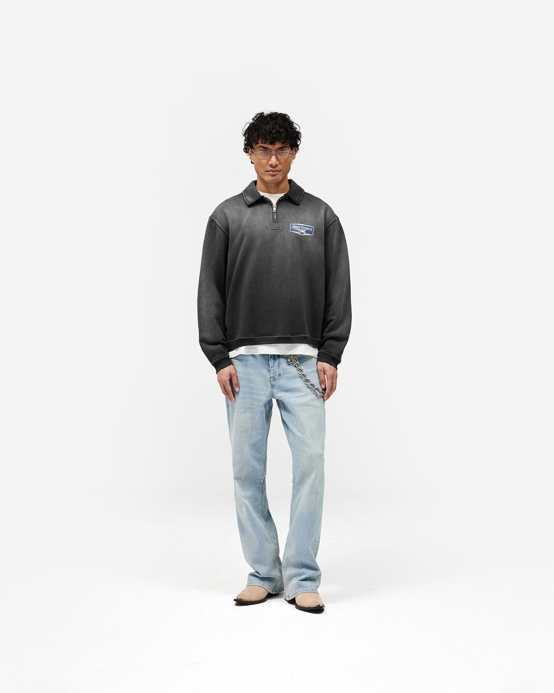 Nothing Faster Quarter Zip Sweatshirt - Stained Black