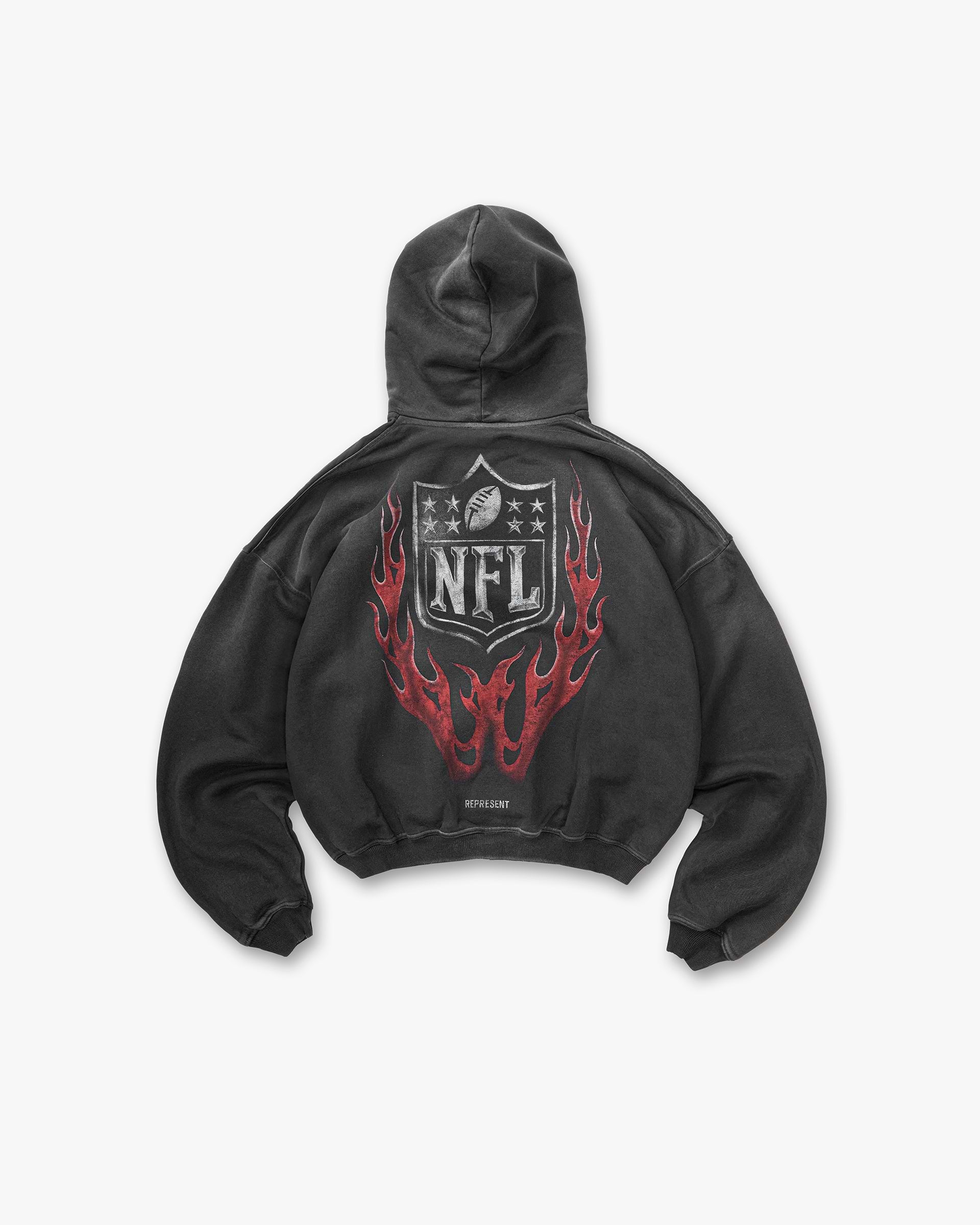 NFL Shield x Represent Hoodie - Stained Black