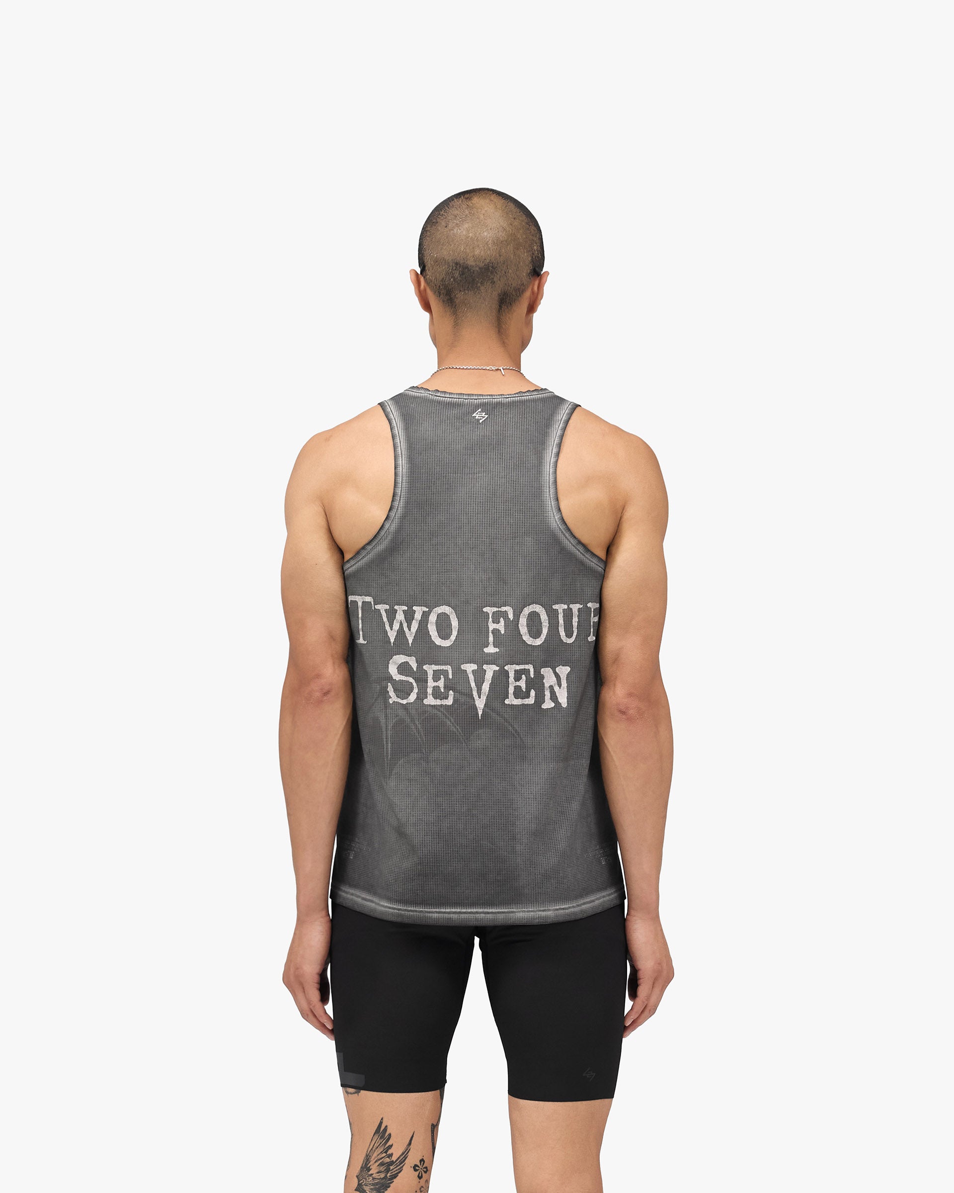 247 x Avenged Sevenfold Death Bat Singlet - Washed Grey