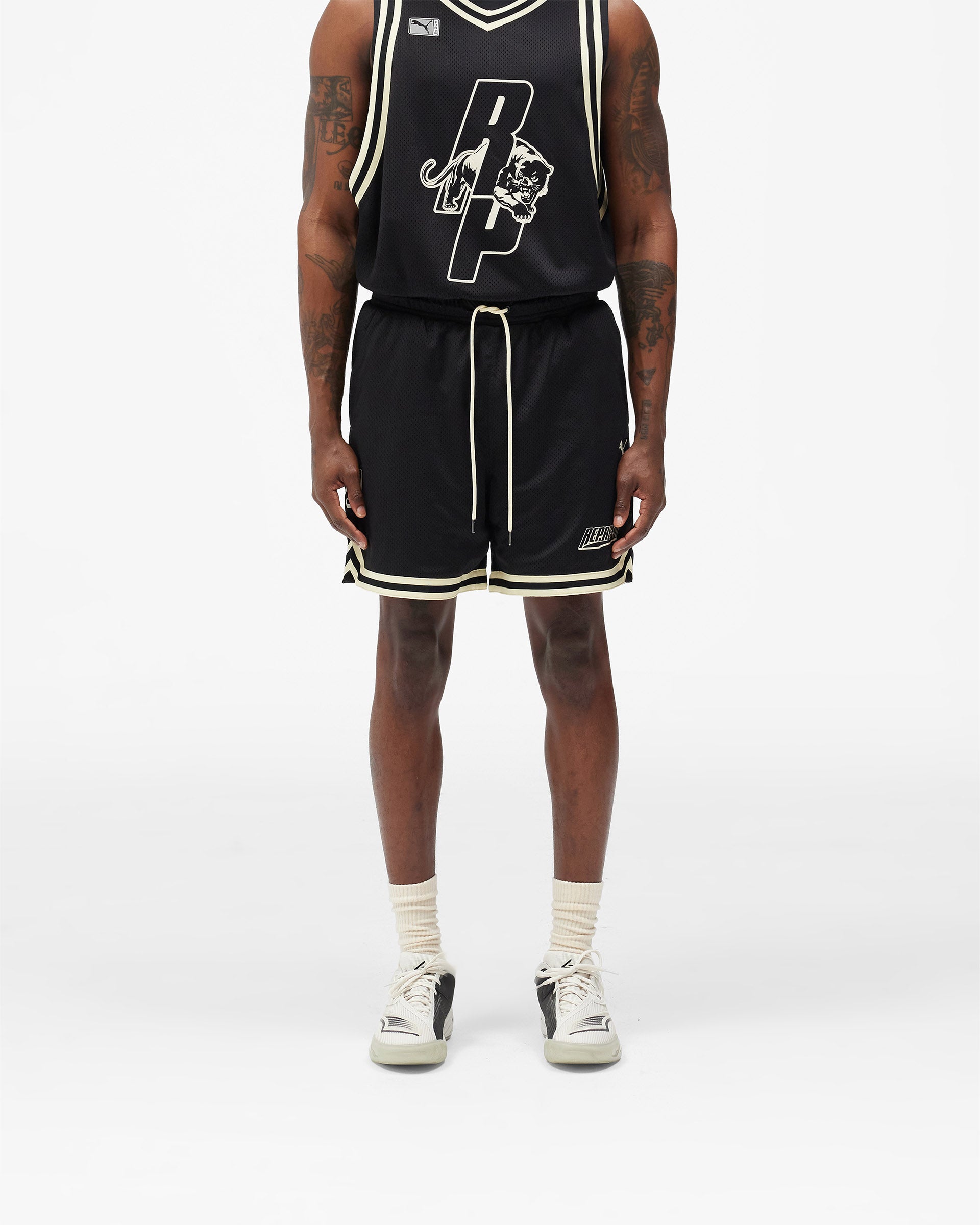Represent X Puma Shorts - Puma Black
