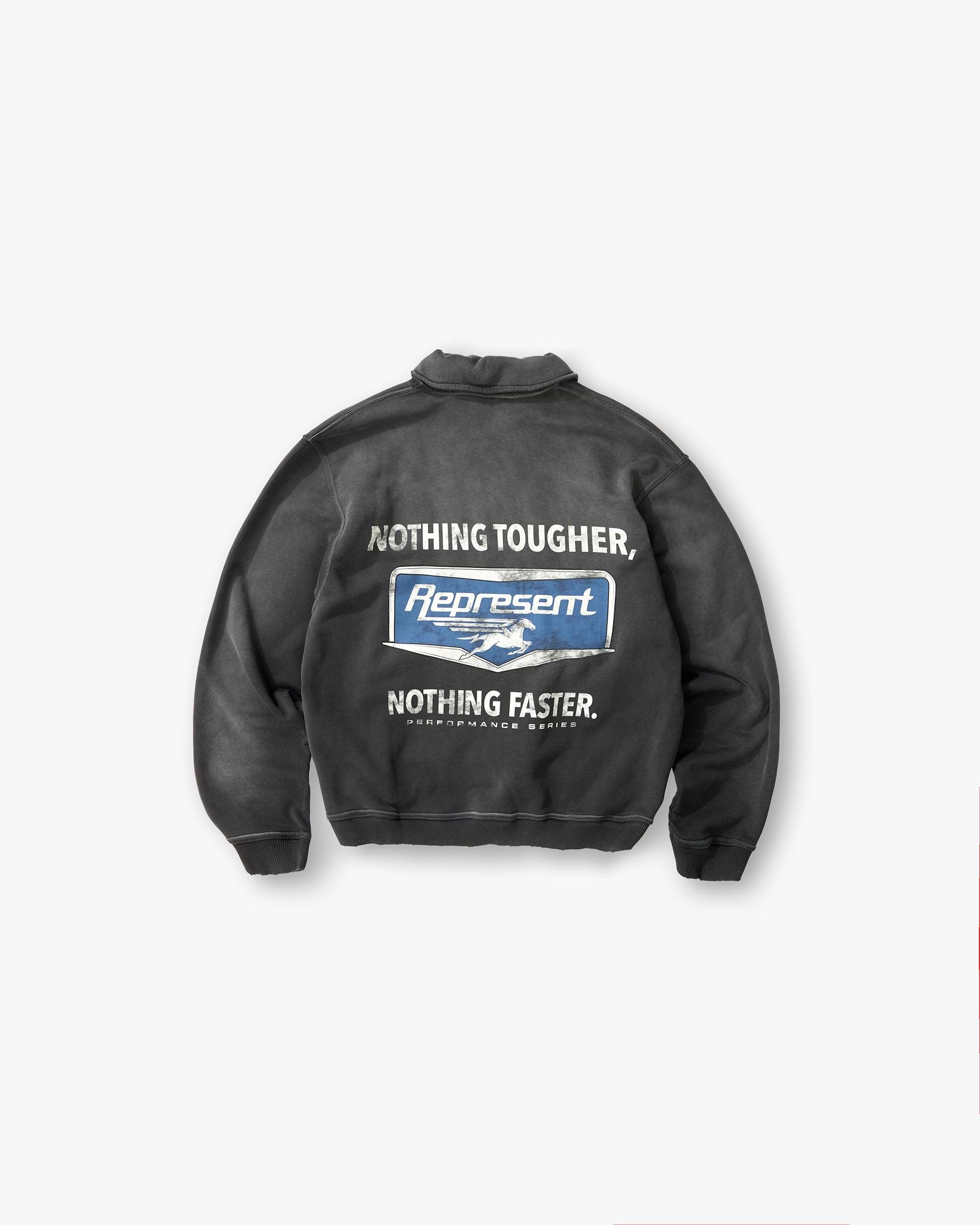 Nothing Faster Quarter Zip Sweatshirt - Stained Black