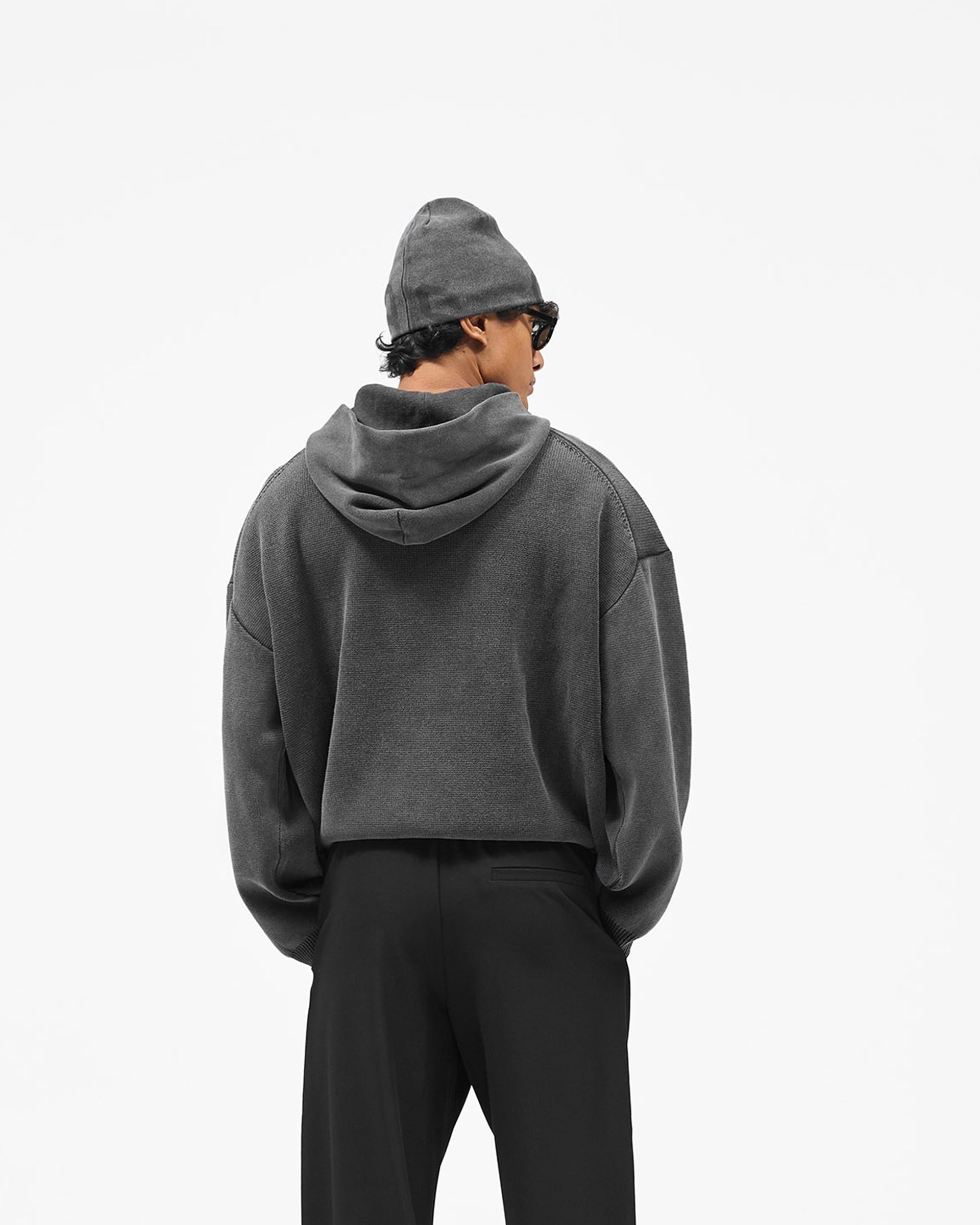 Represent Owners Club Knitted Hoodie - Weathered Black