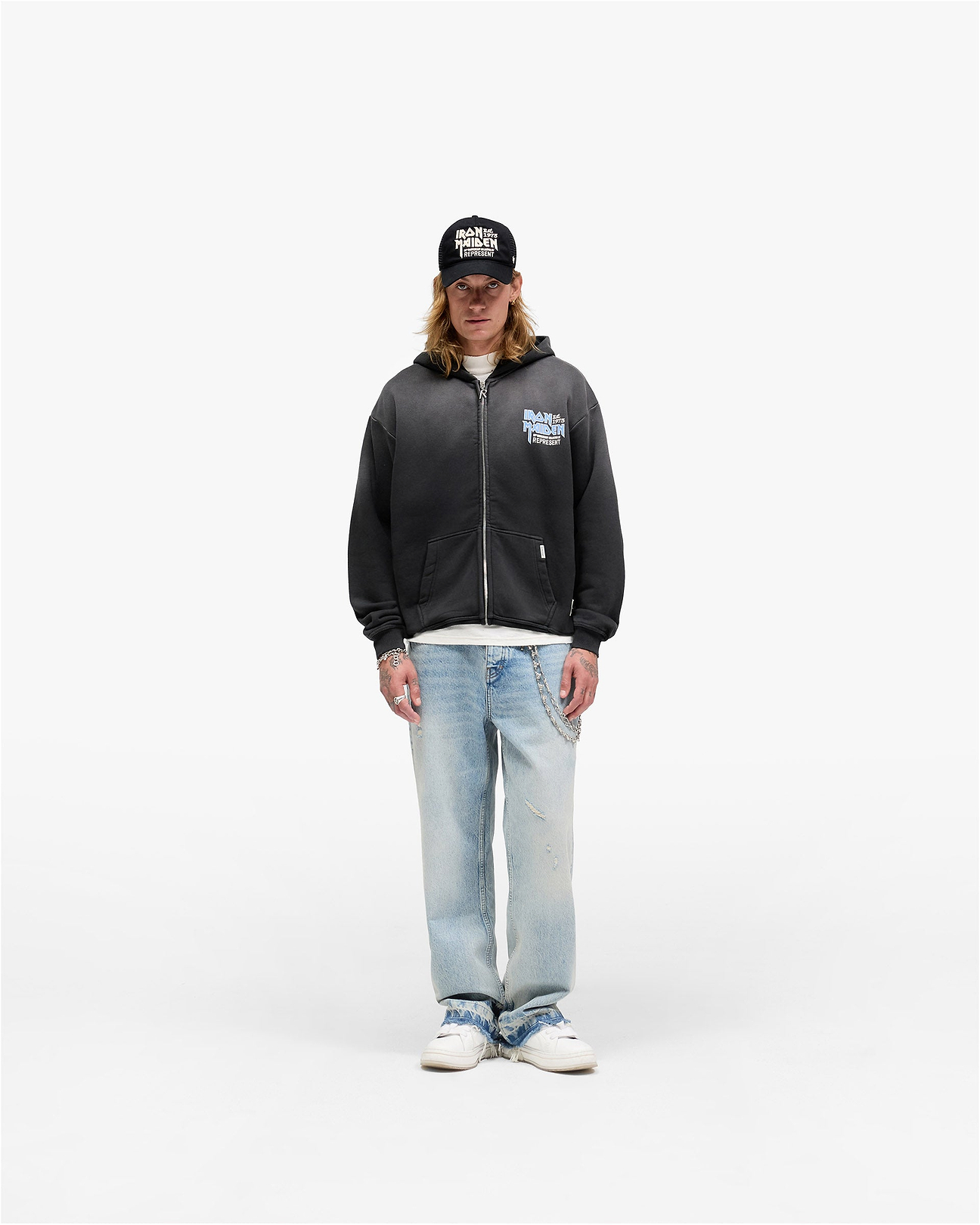 Represent X Iron Maiden Anniversary Zip up Hoodie | REPRESENT
