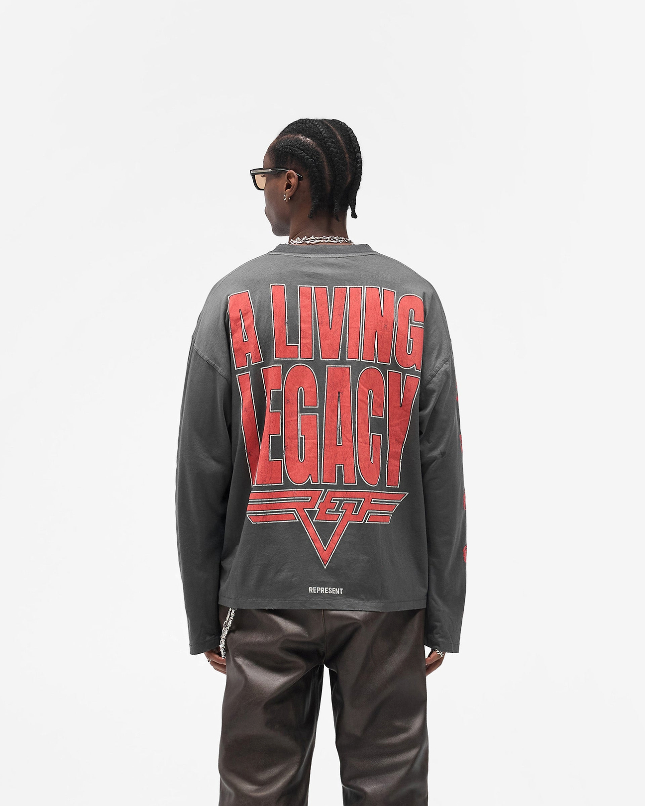 トップス Graphic Design Reversible T-shirt Reversible Legacy Long Sleeve T-Shirt | Graphic T shirts | REPRESENT