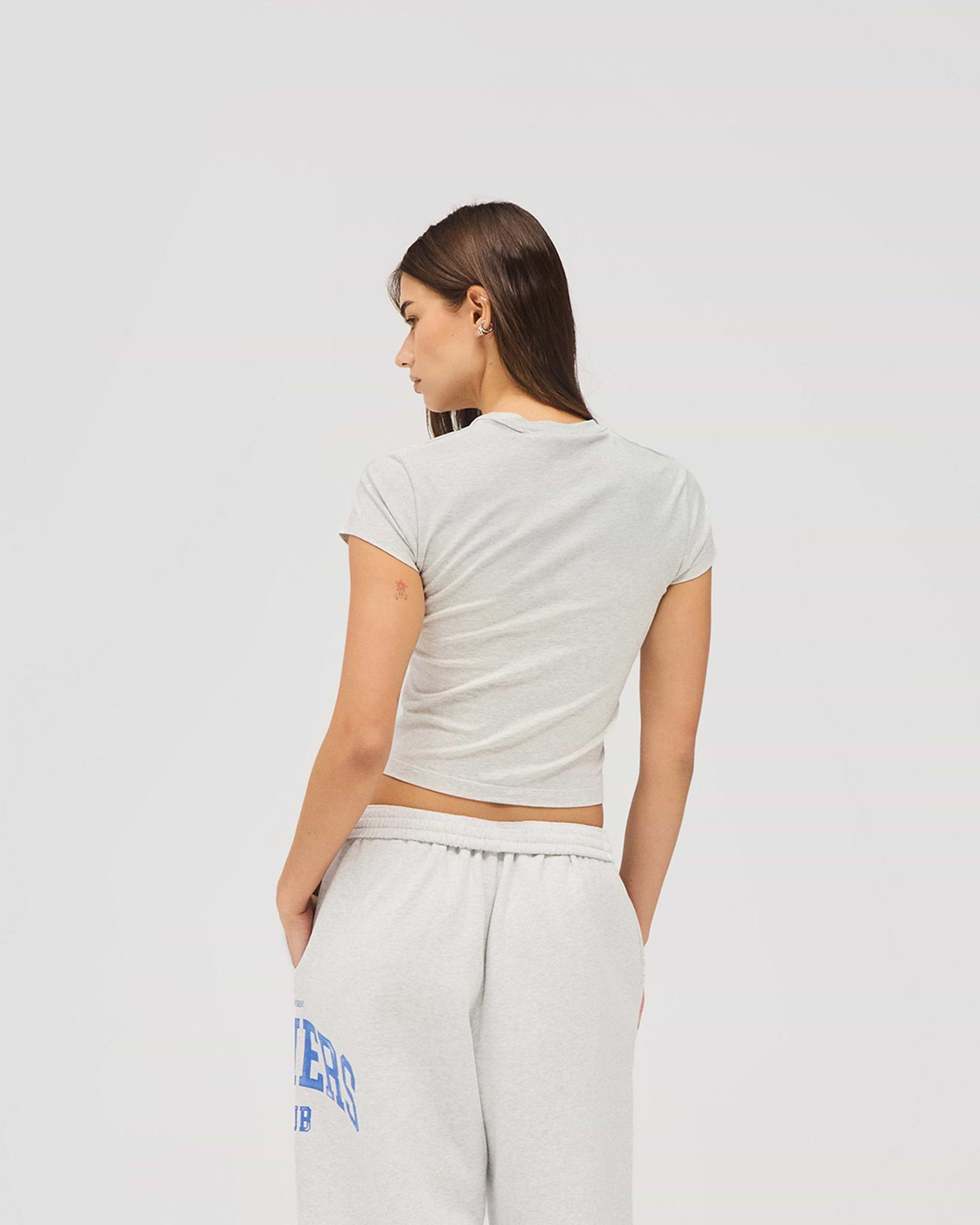 Represent Owners Club Baby Tee - Sprayed Ice Grey Marl