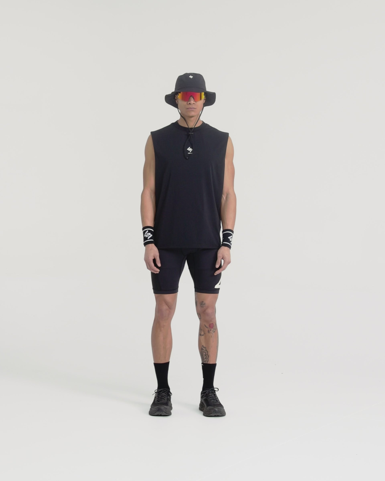 Black Running Half Tights | 247 | REPRESENT