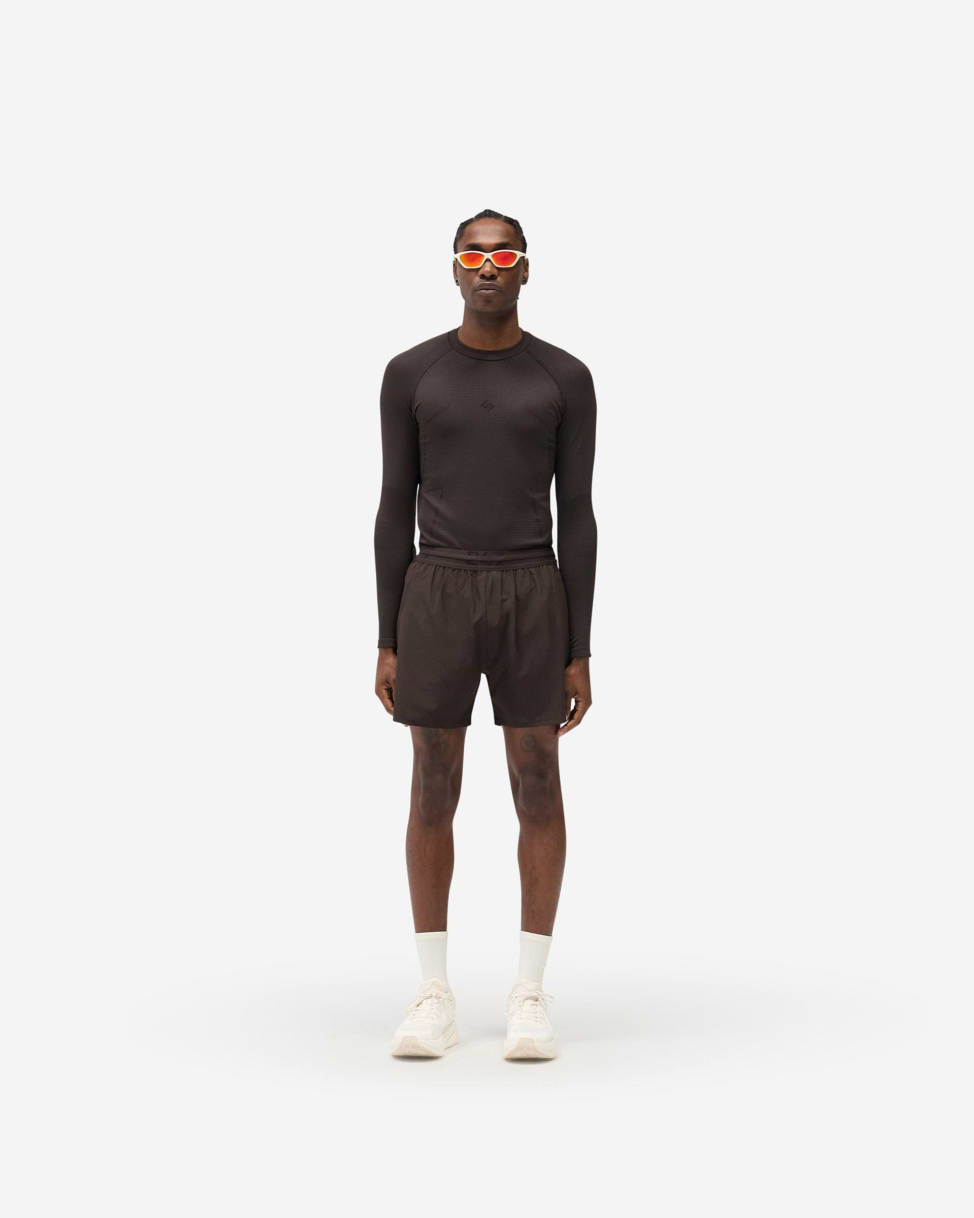 247 Uprising Long Sleeve Seamless T-Shirt - Chocolate