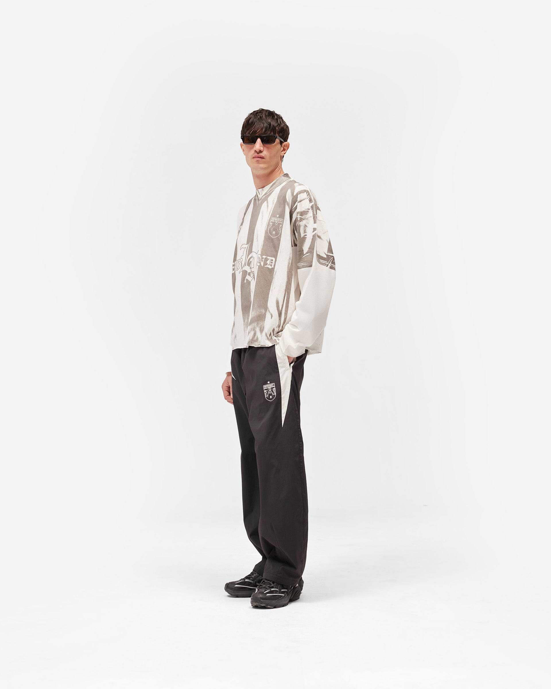 Printed Long Sleeve T-Shirt - Flat White