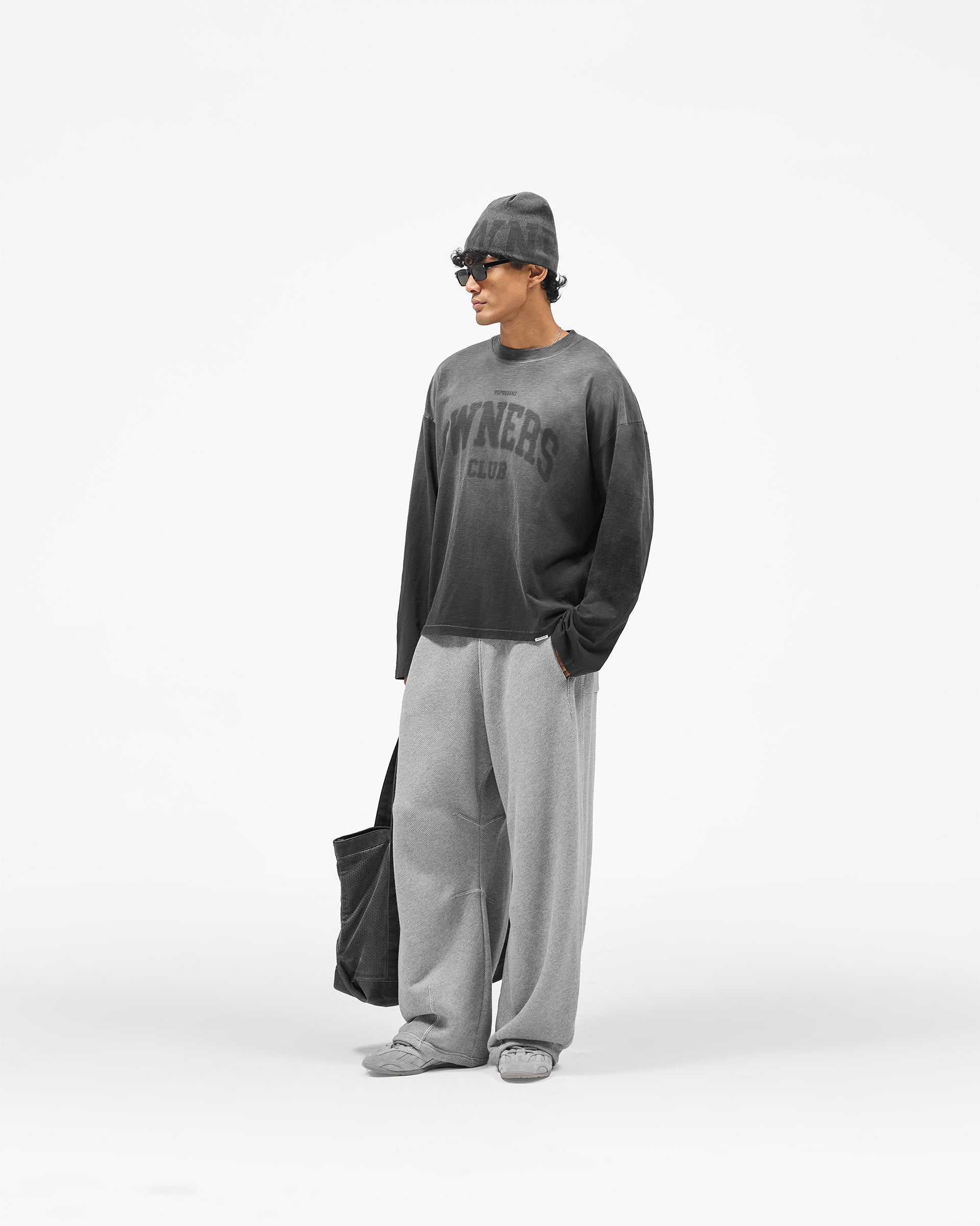 Represent Owners Club Long Sleeve T-Shirt - Weathered Black