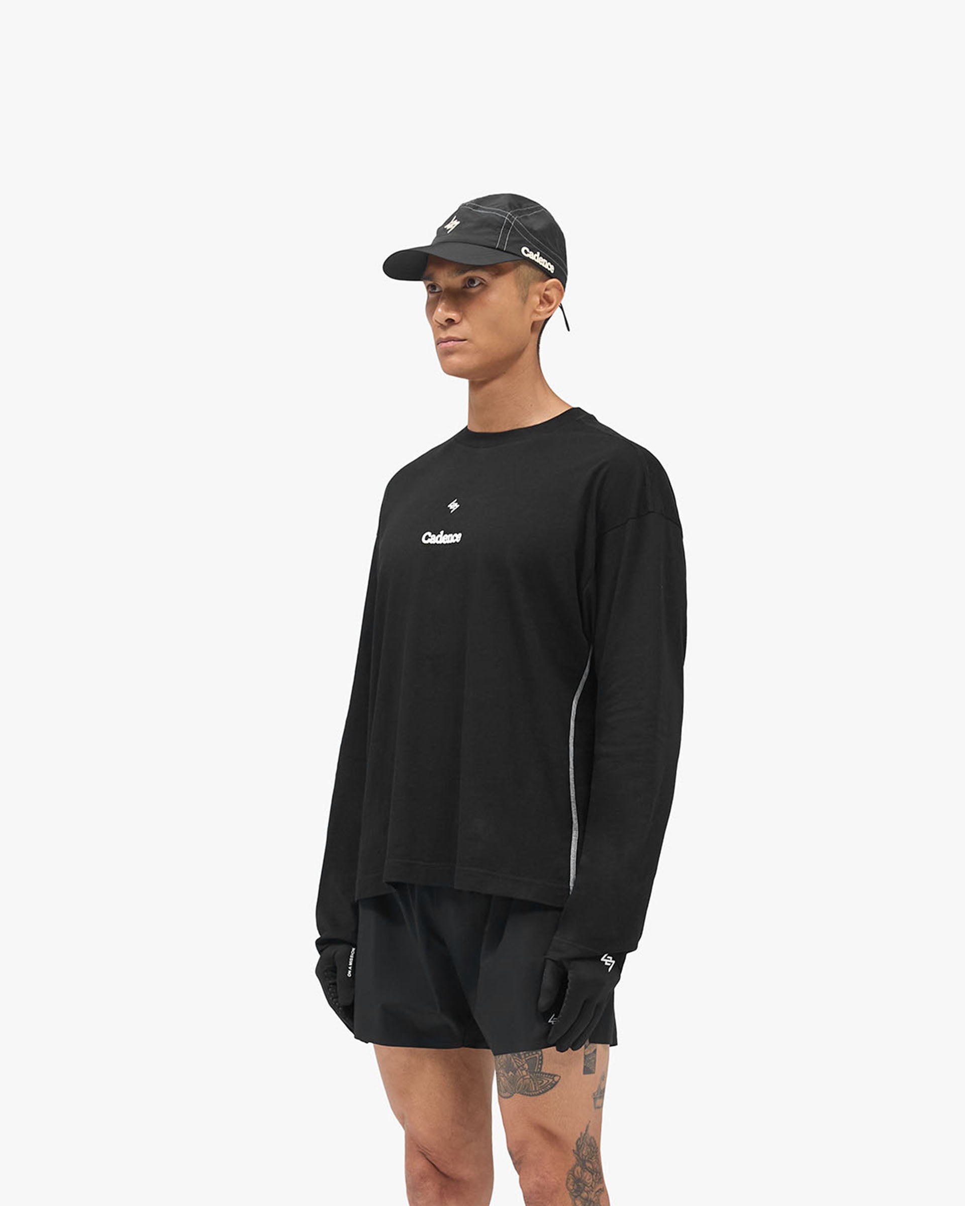 247 X Cadence Long Sleeve T-Shirt - Jet Black