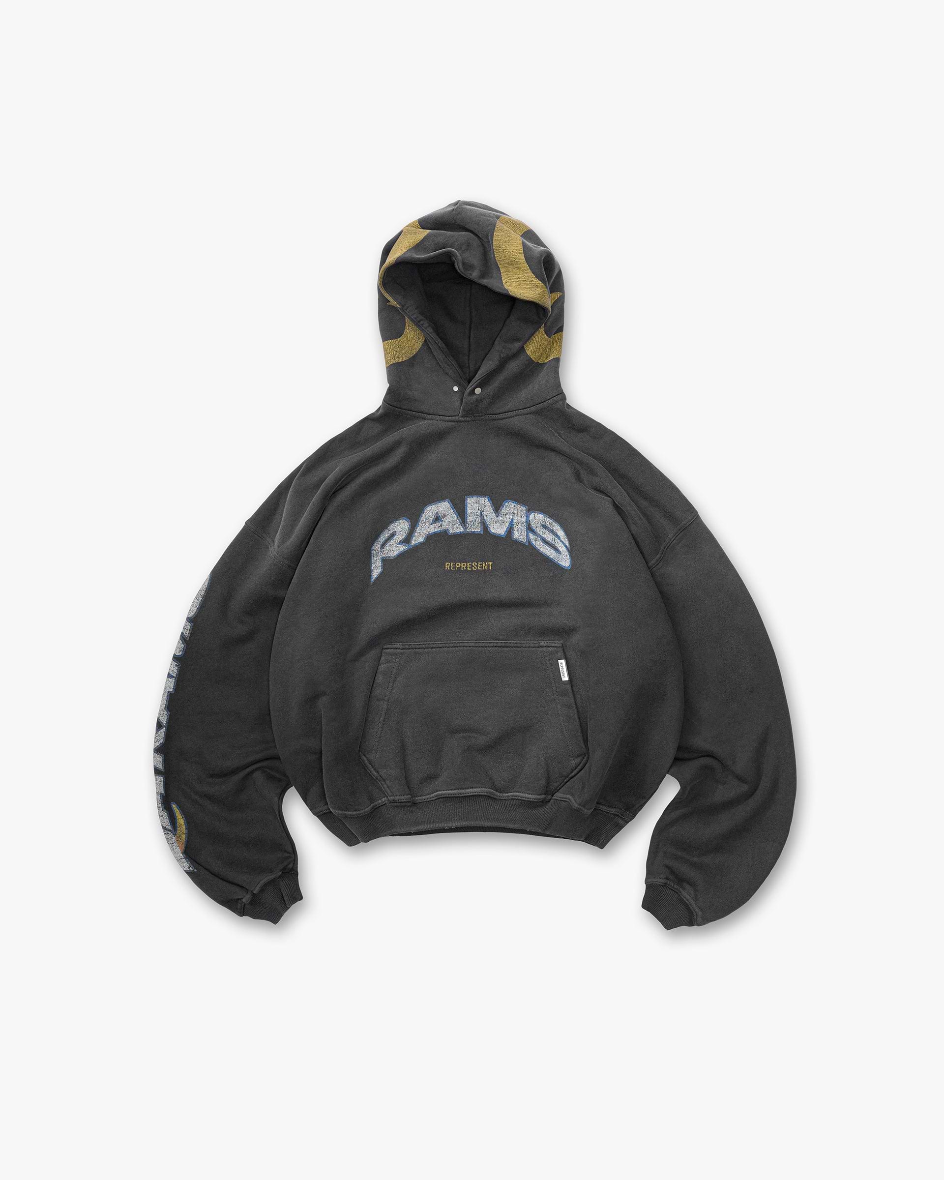 Los Angeles Rams x Represent Hoodie - Stained Black