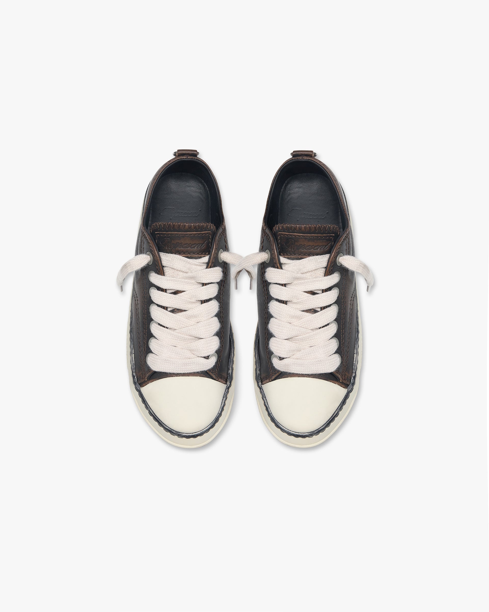 Rep-Cap Distressed Leather - Dark Brown